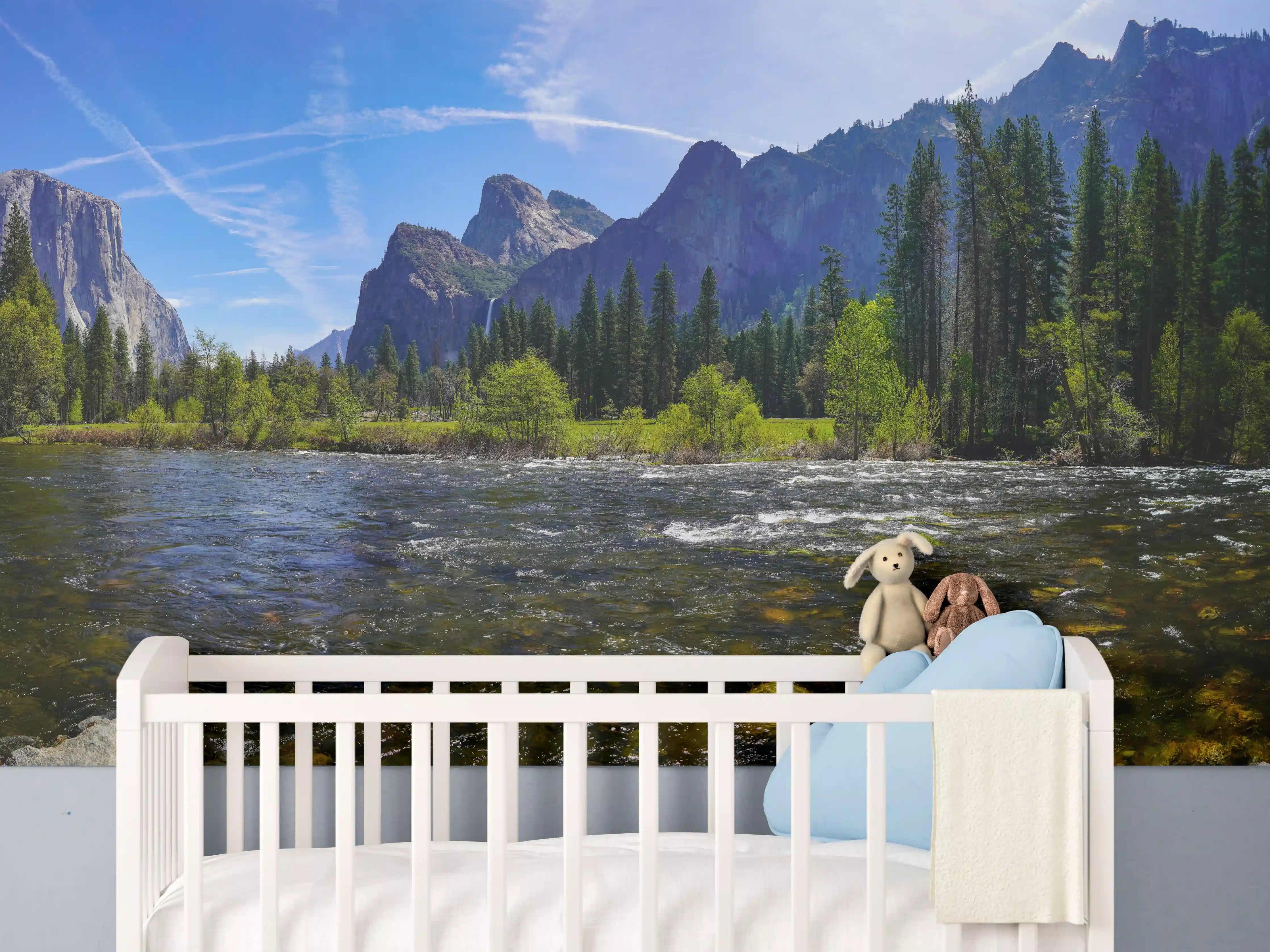 Babyzimmer Wandgestaltung - Panoramablick im Yosemite-Nationalpark
