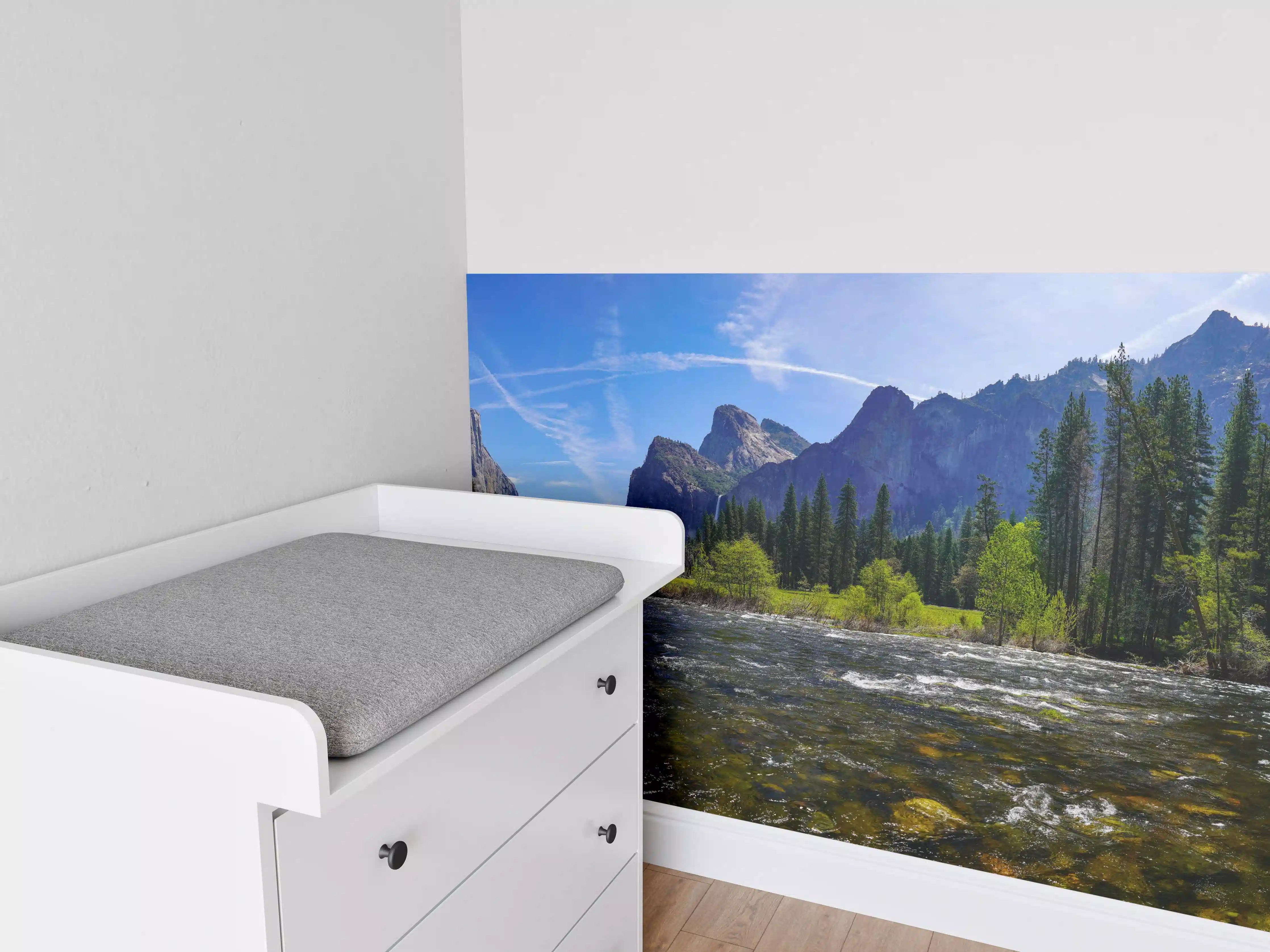 Babyzimmer Wandgestaltung - Panoramablick im Yosemite-Nationalpark