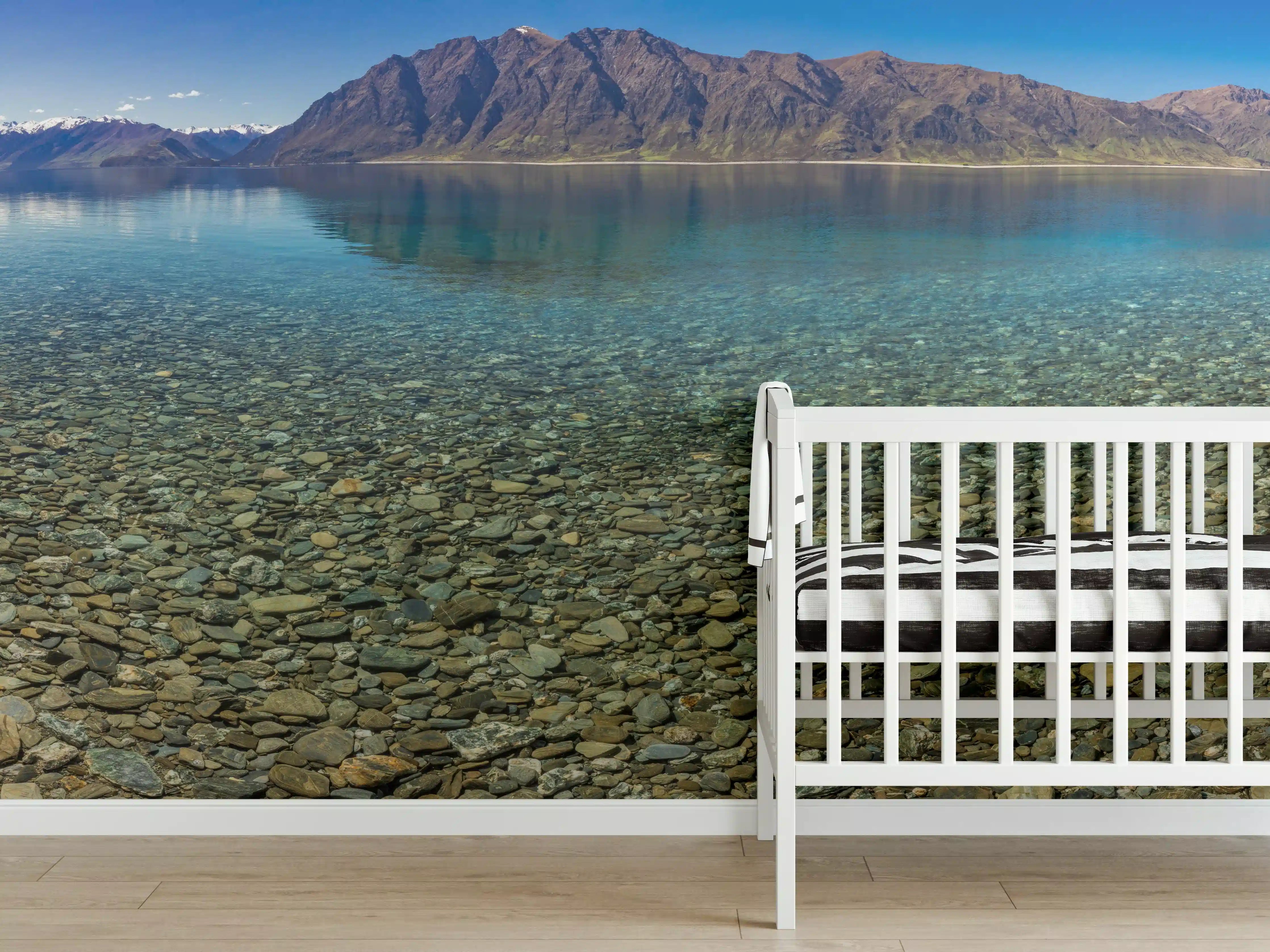 Babyzimmer Wandgestaltung - Panoramafotos vom Hawea-See