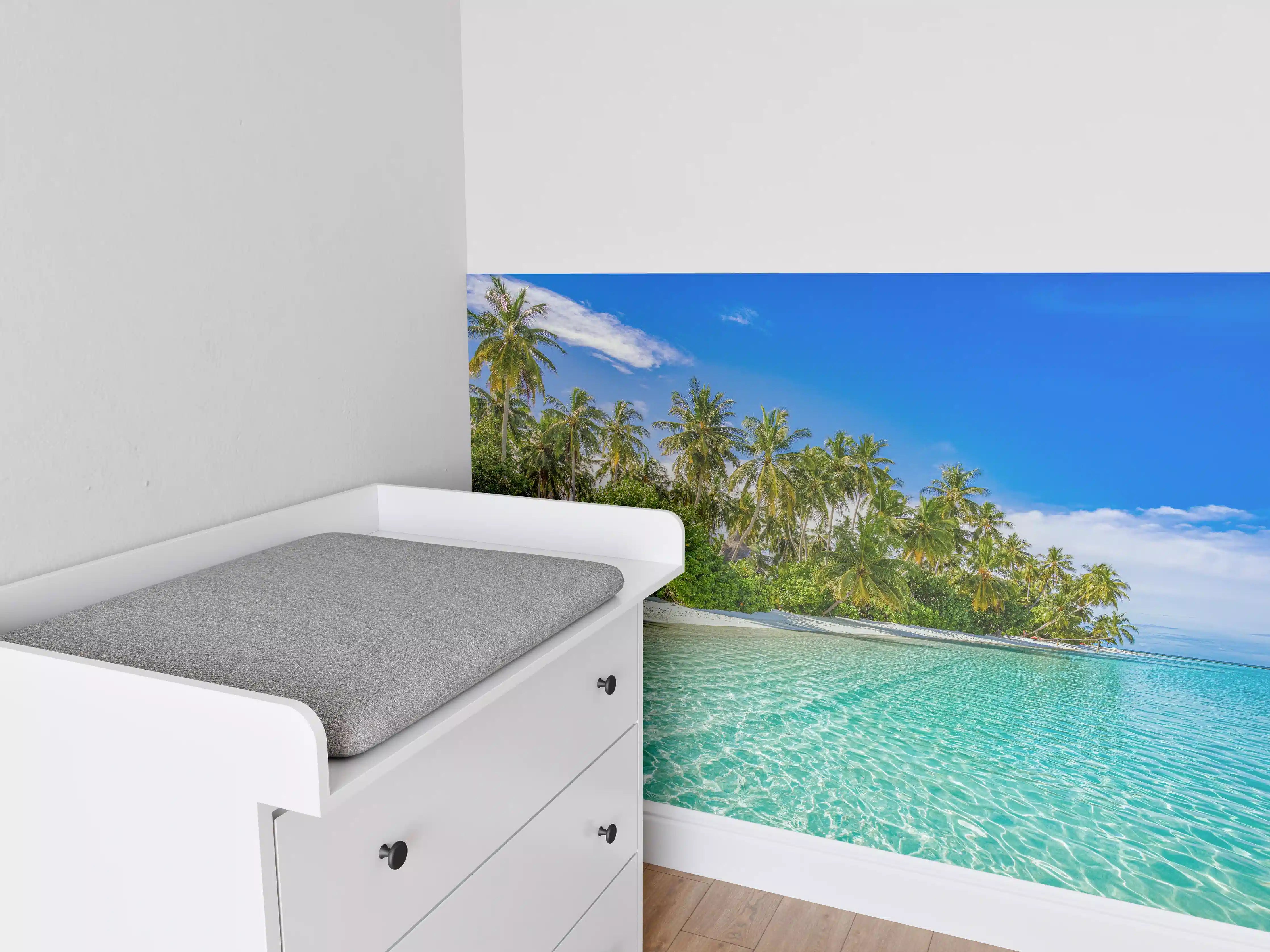 Babyzimmer Wandgestaltung - Paradiesische Insel