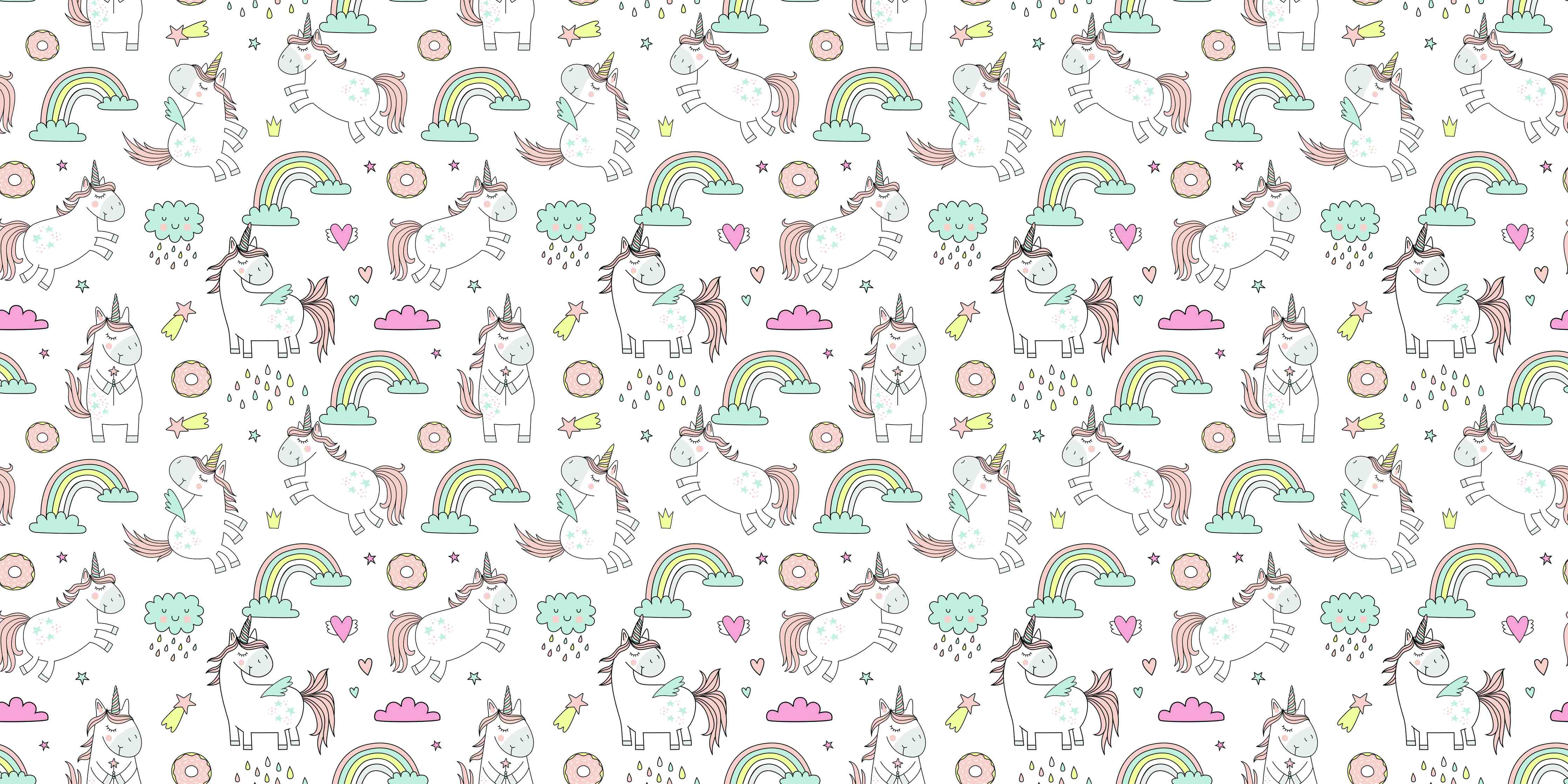 Babyzimmer Wandgestaltung-Pastellfarbene Einhorn-Welt