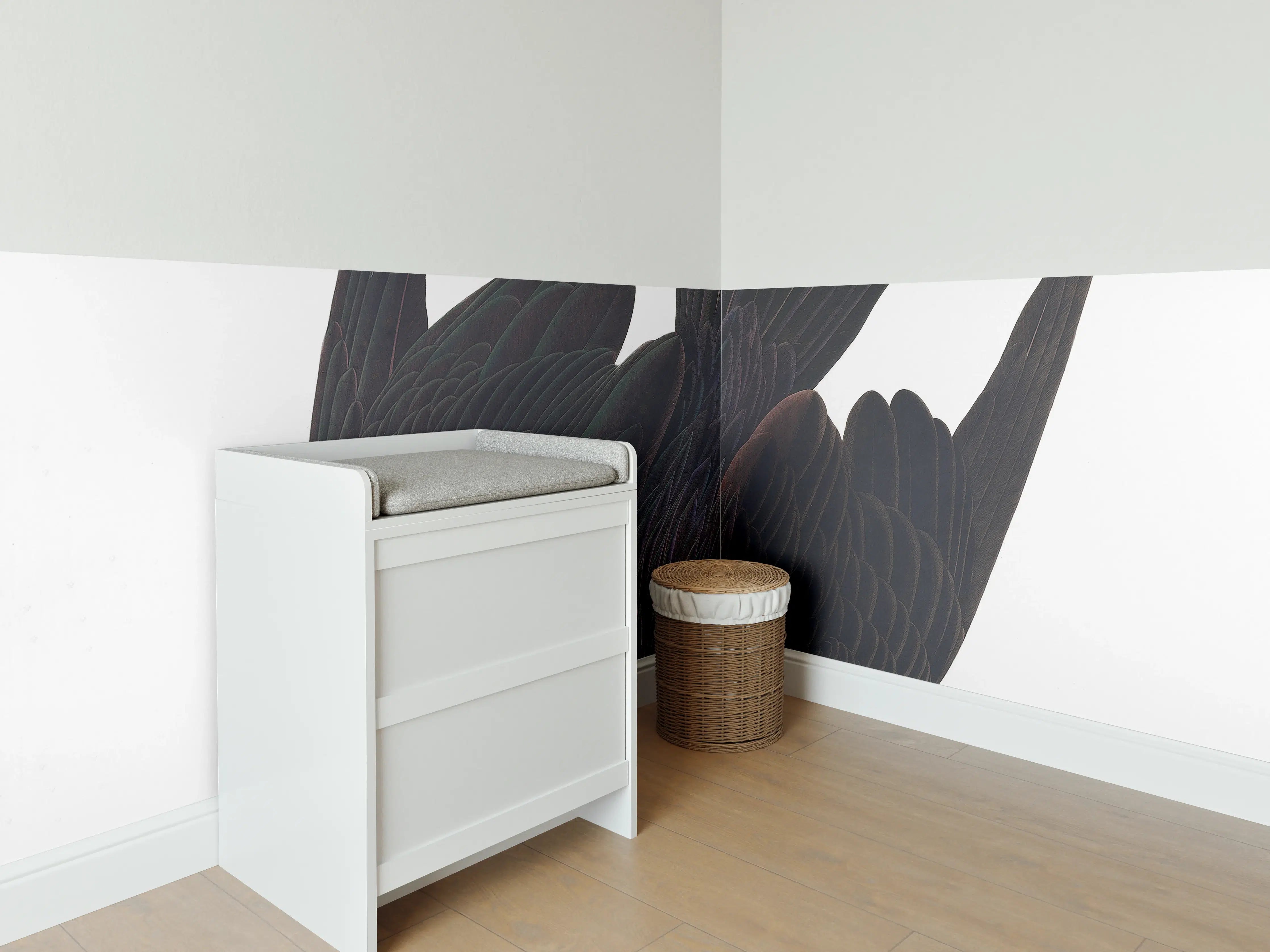 Babyzimmer Wandgestaltung - Pelikan Portrait - Robert Havell 