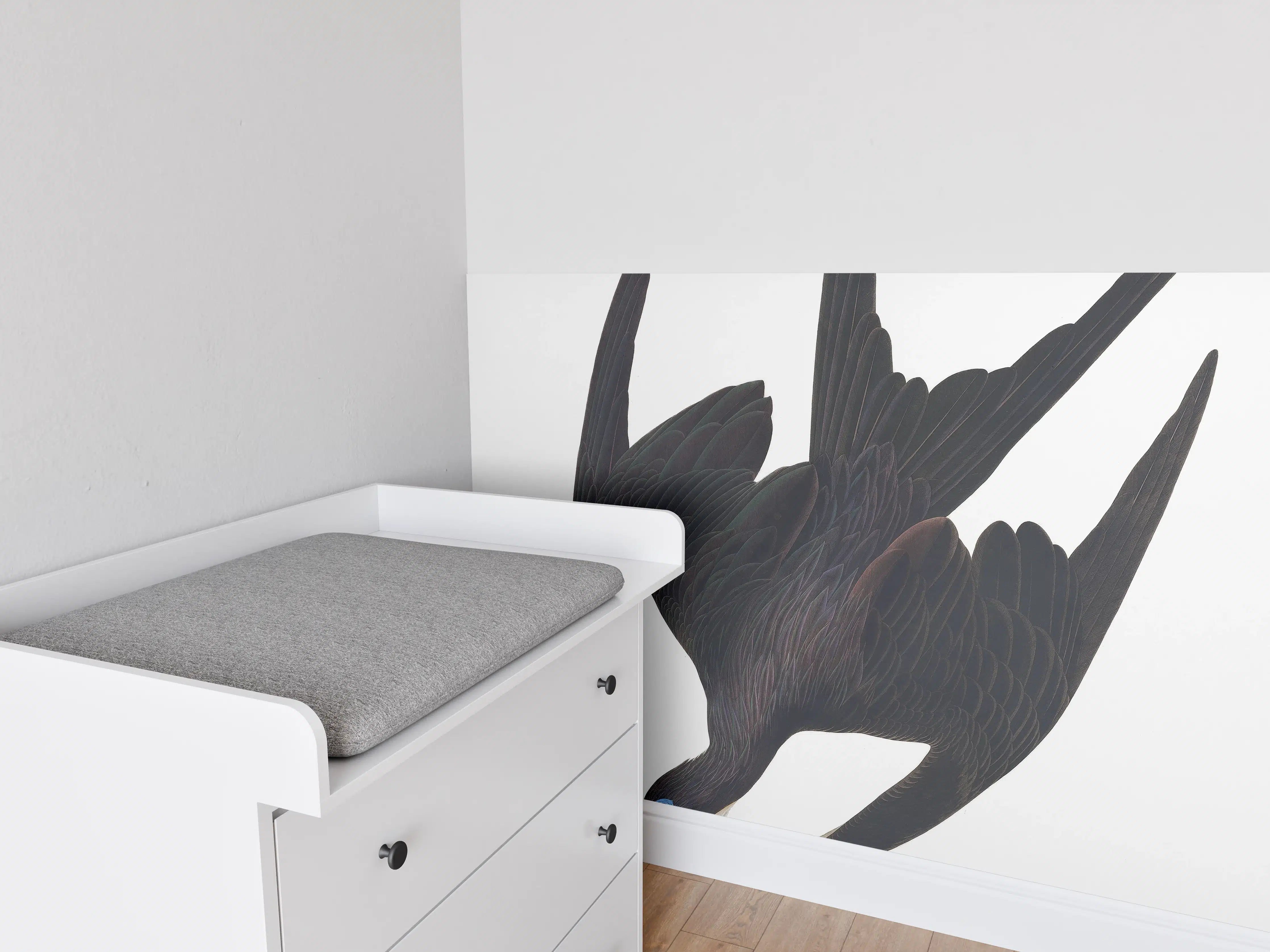 Babyzimmer Wandgestaltung - Pelikan Portrait - Robert Havell 
