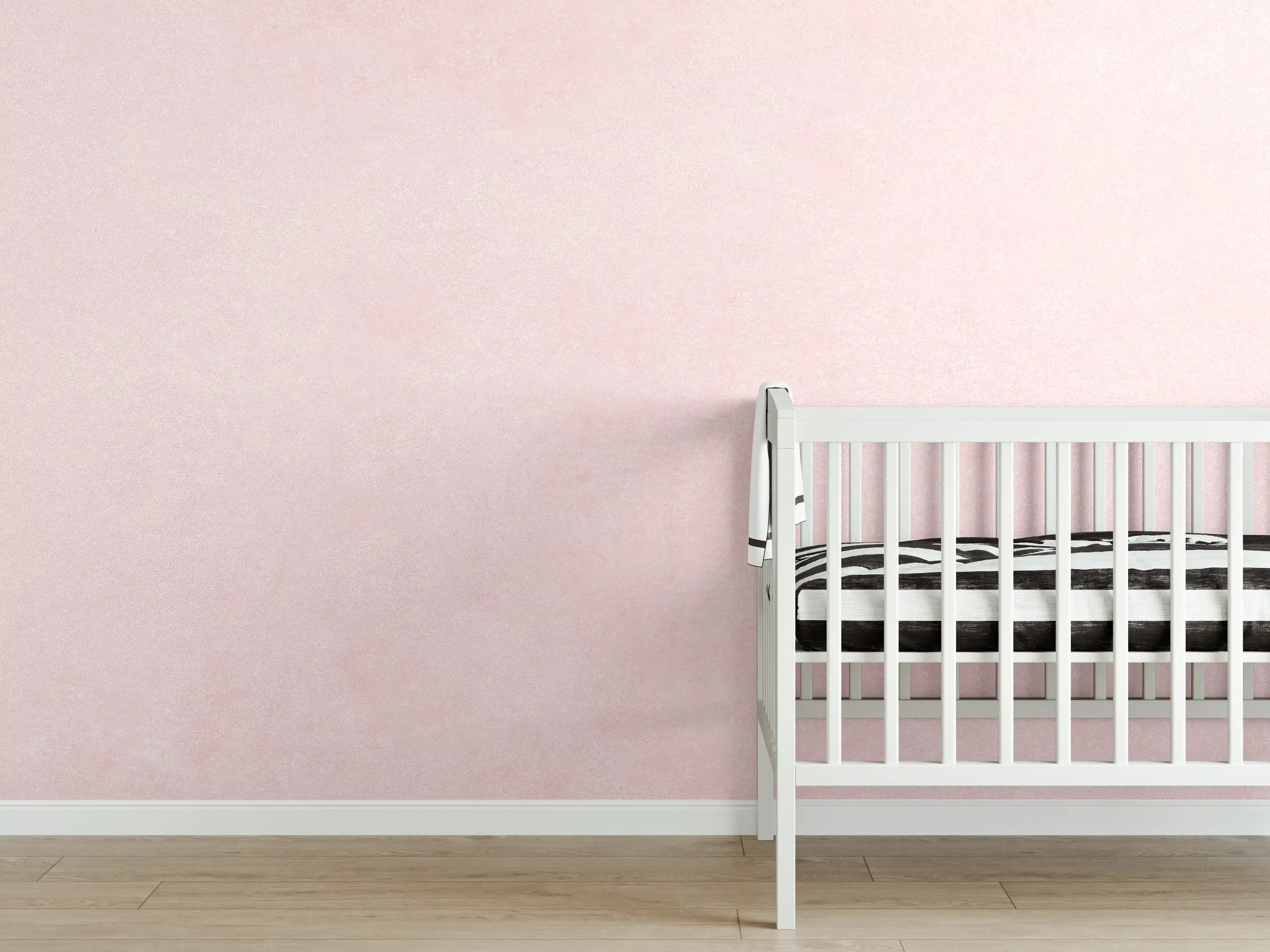 Babyzimmer Wandgestaltung - Pinke Wandtextur