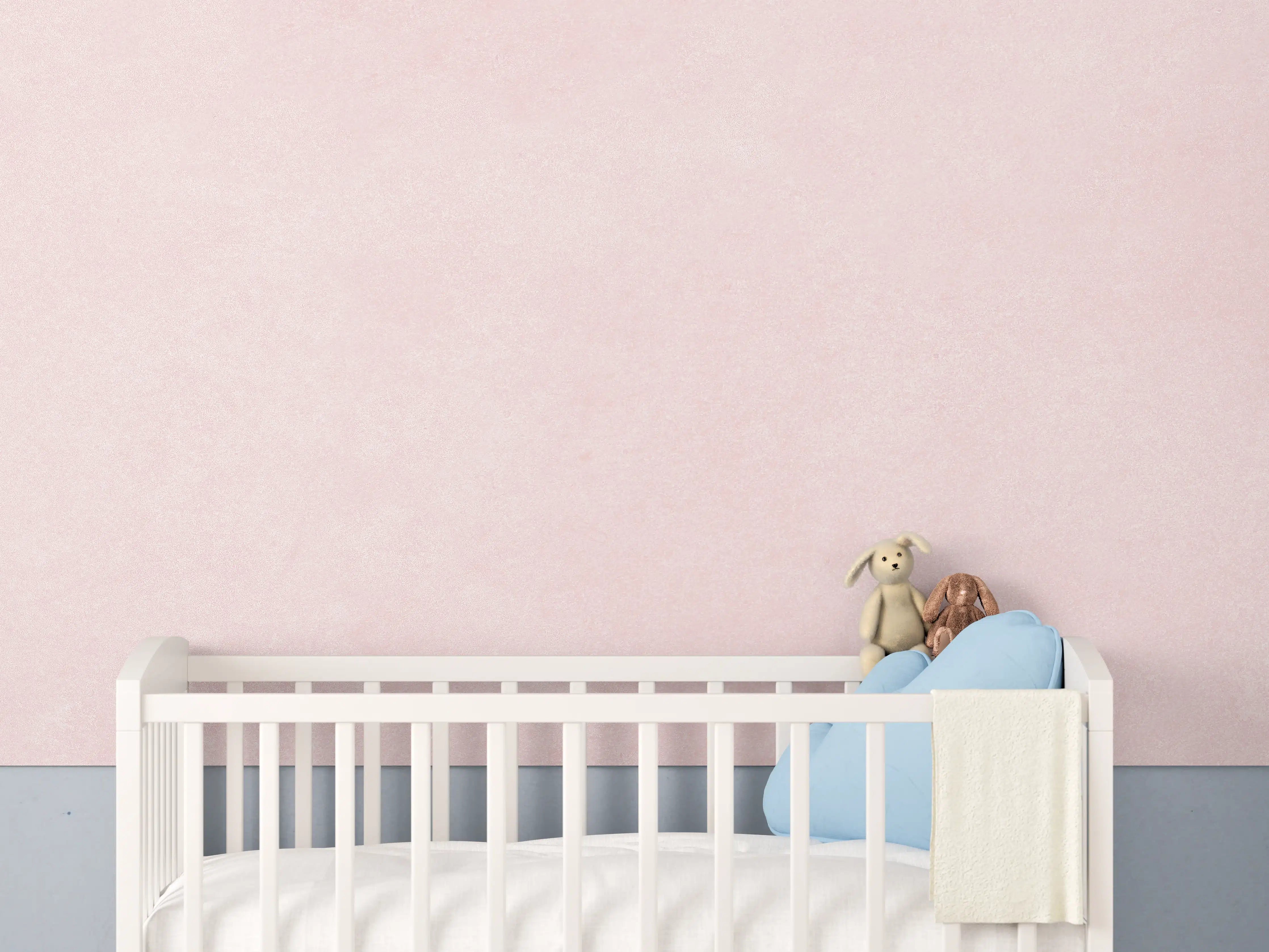 Babyzimmer Wandgestaltung - Pinke Wandtextur