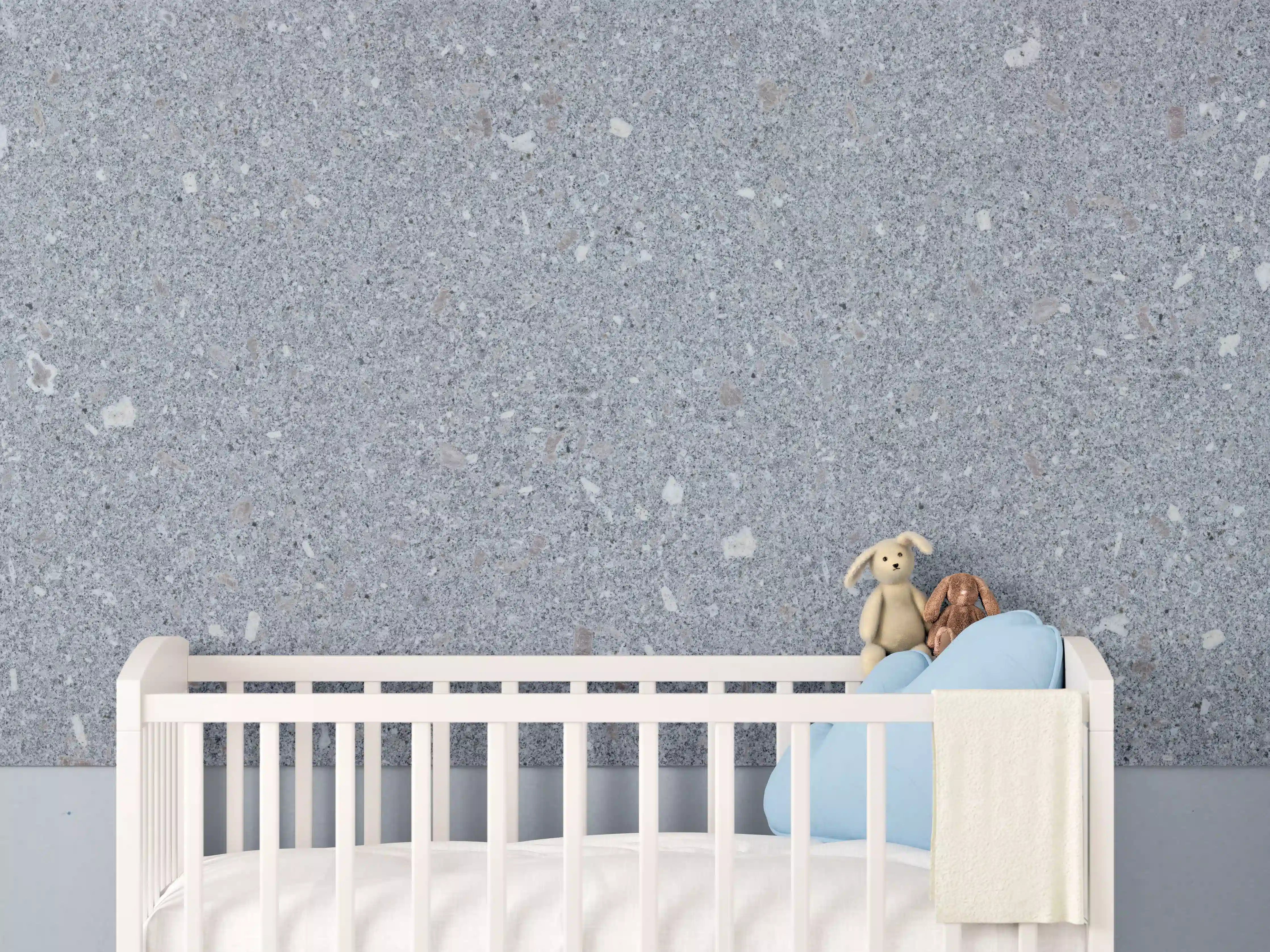 Babyzimmer Wandgestaltung - Polierter Naturgranit