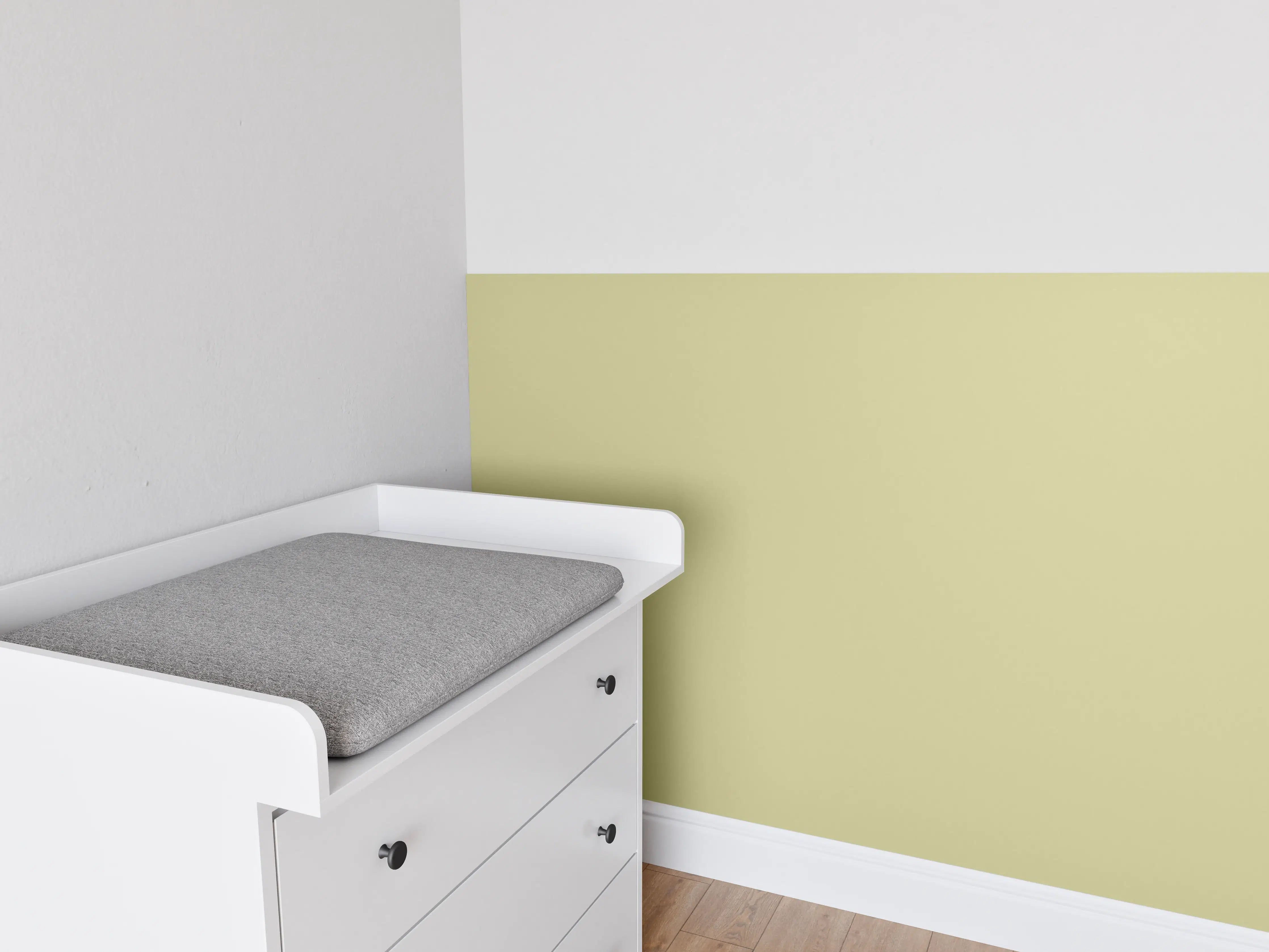 Babyzimmer Wandgestaltung - RAL 1000 (Grünbeige)