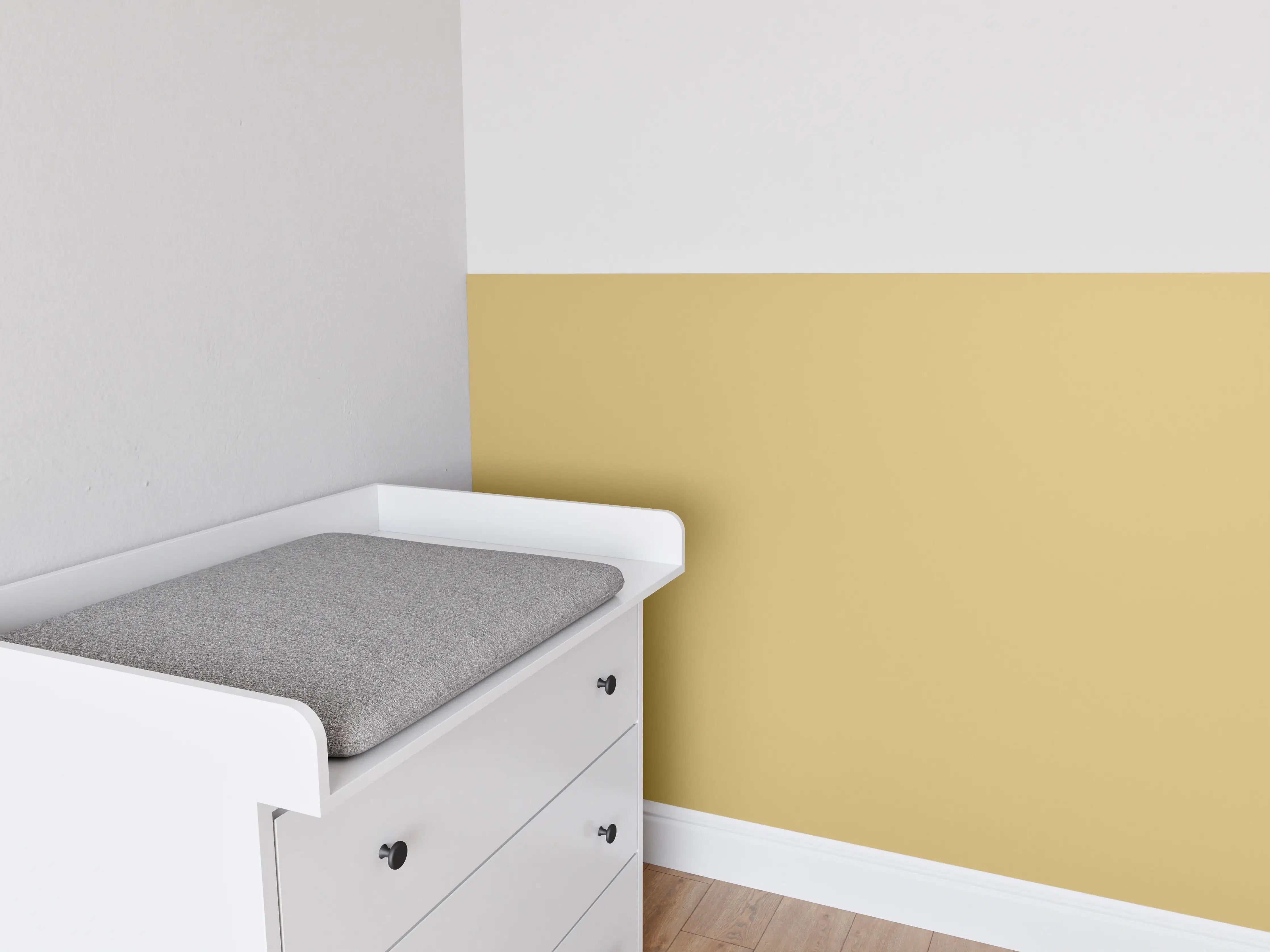 Babyzimmer Wandgestaltung - RAL 1002 (Sandgelb)