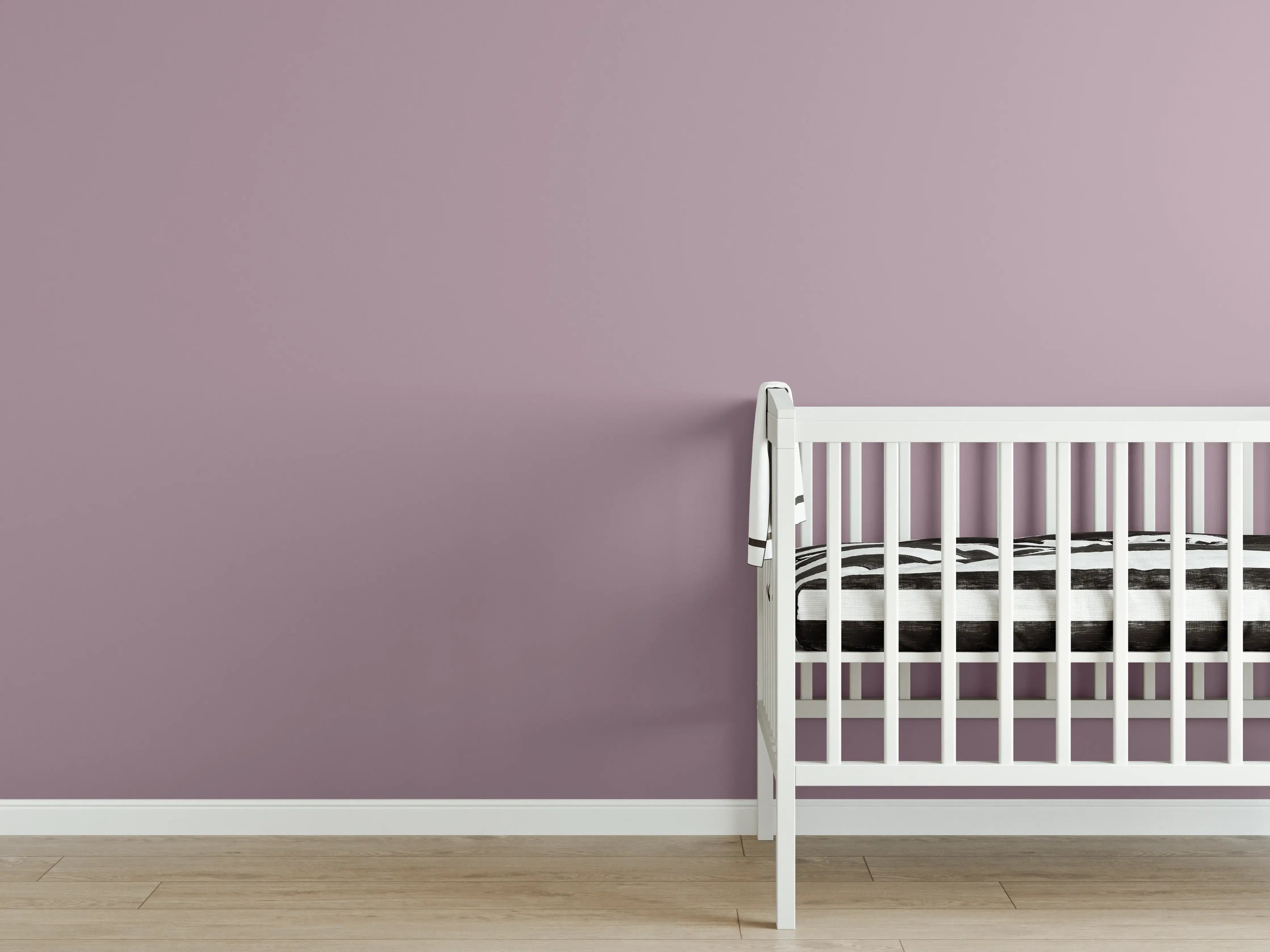 Babyzimmer Wandgestaltung - RAL 4009 Pastellviolett