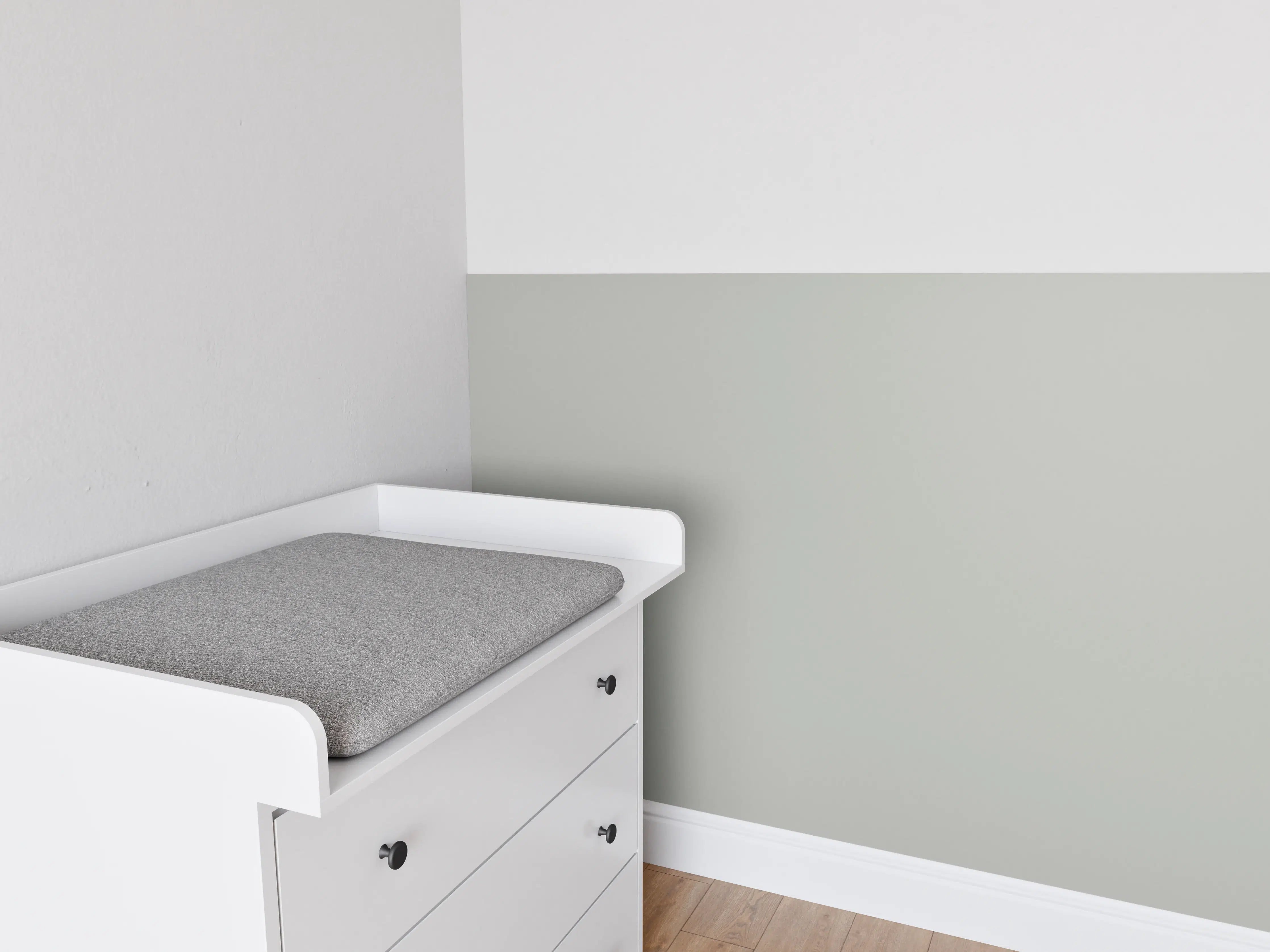 Babyzimmer Wandgestaltung - RAL 7038 (Achatgrau)