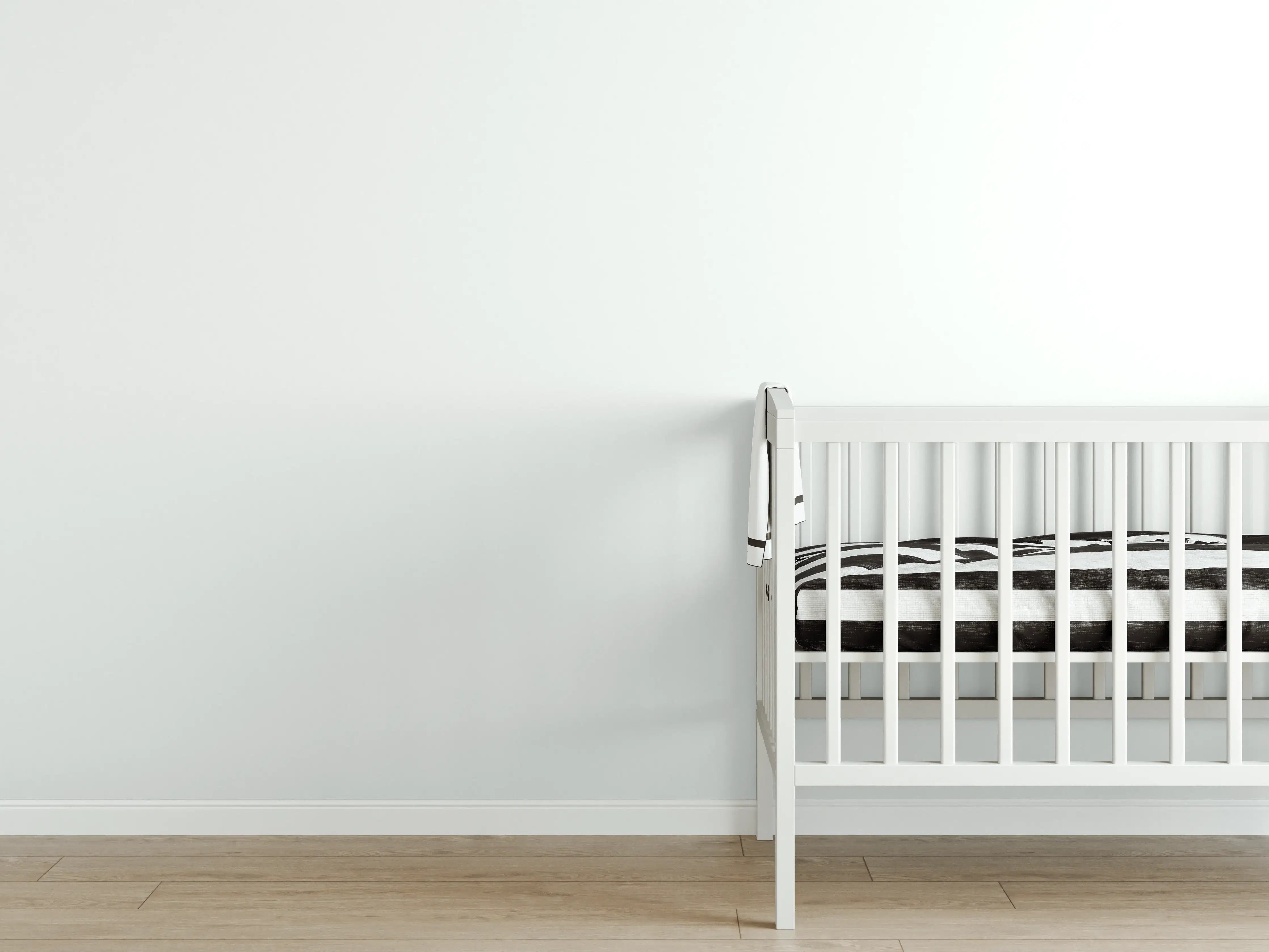 Babyzimmer Wandgestaltung - RAL 9003 (Signalweiß)