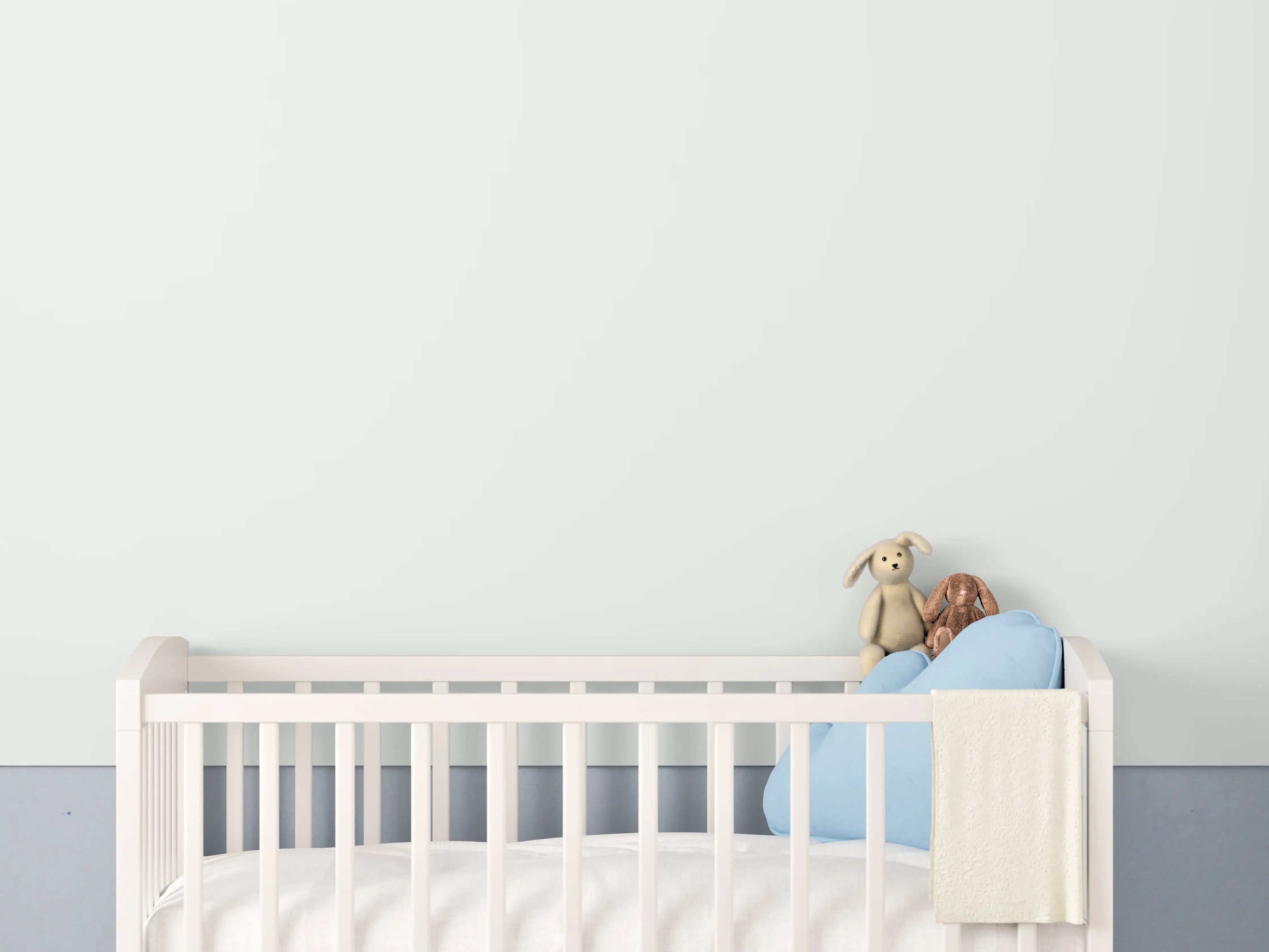 Babyzimmer Wandgestaltung - RAL 9003 (Signalweiß)