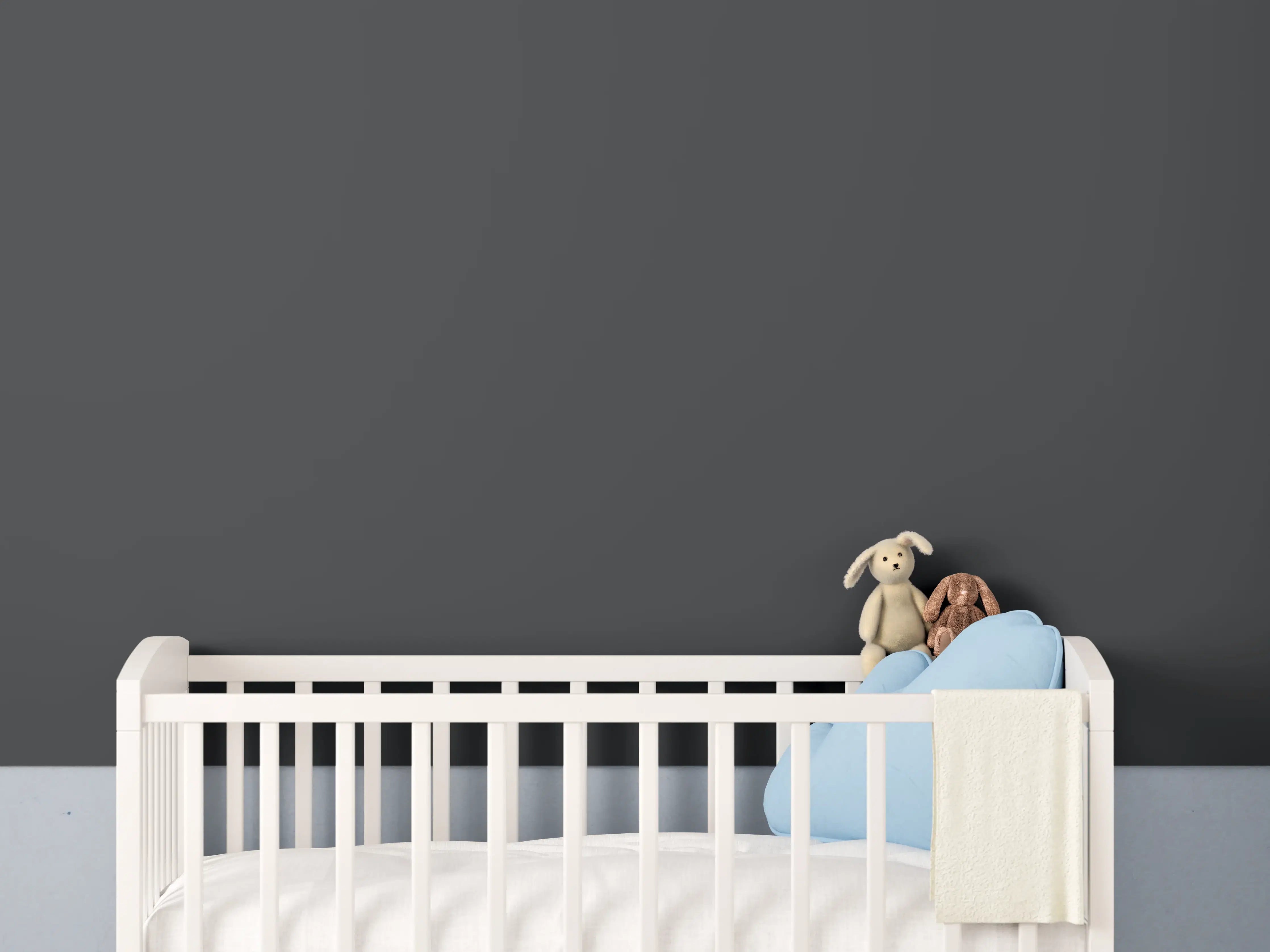 Babyzimmer Wandgestaltung - RAL 9004 (Signalschwarz)