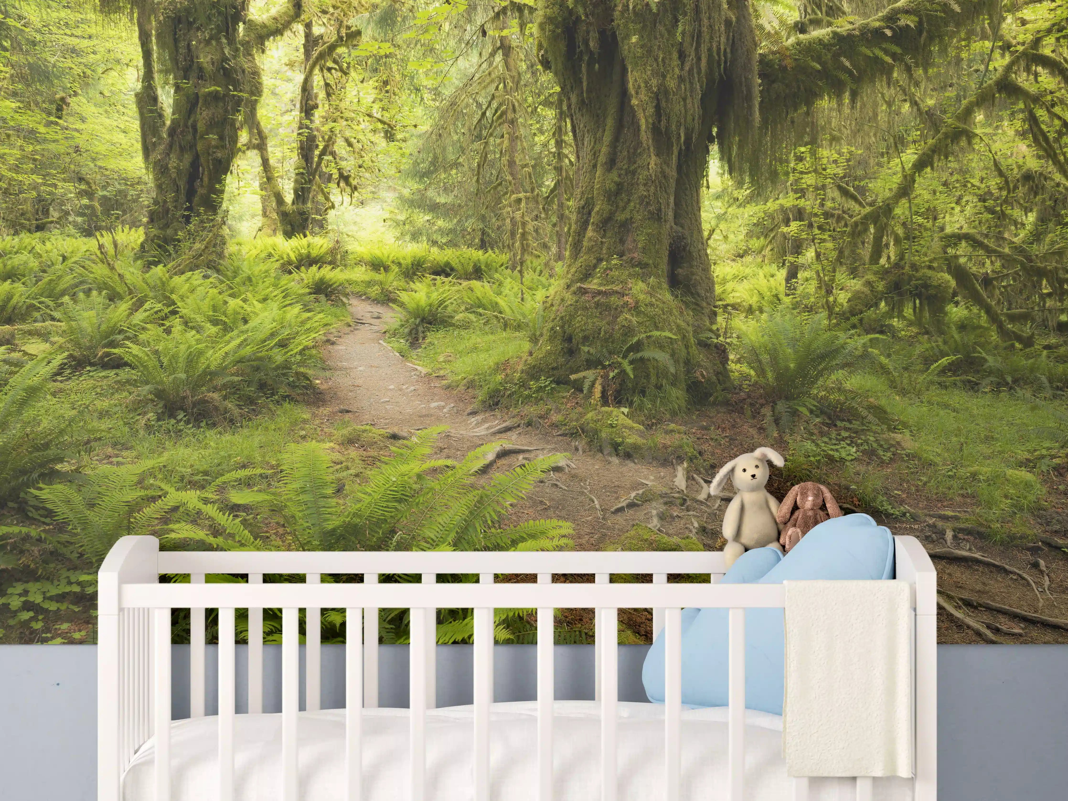 Babyzimmer Wandgestaltung - Regenwald in Amerika