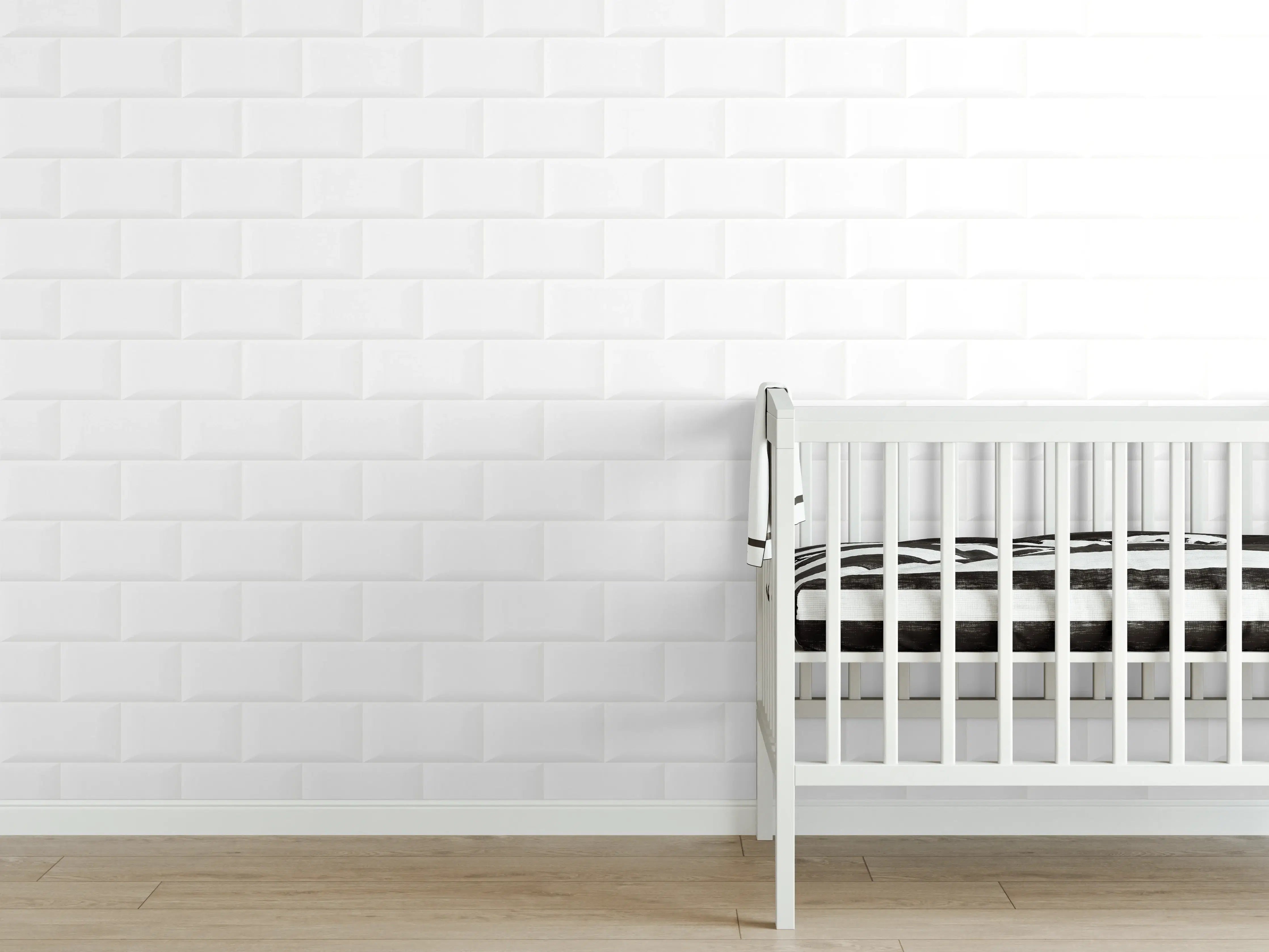 Babyzimmer Wandgestaltung - Reine Weiße Wandtextur