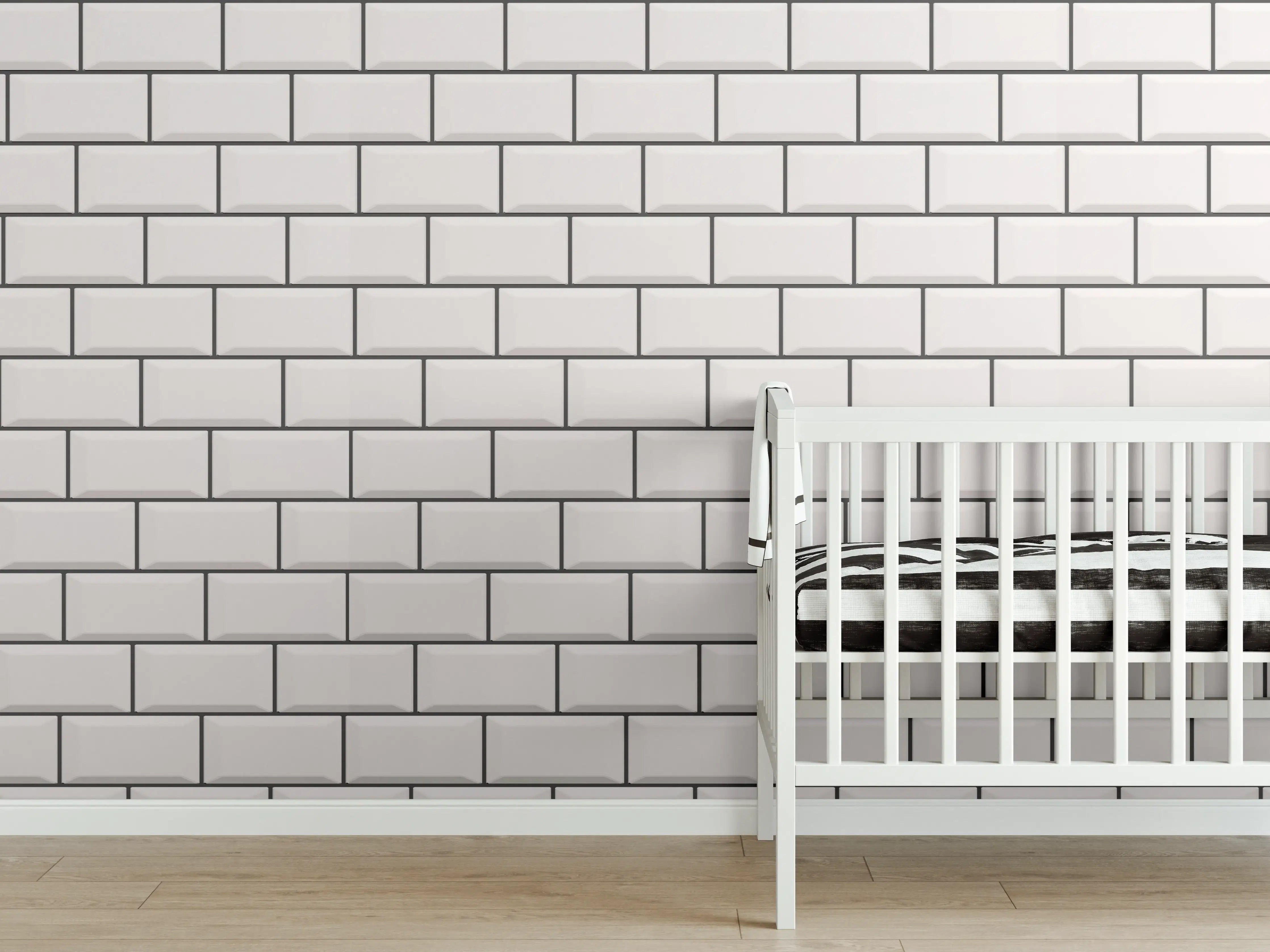 Babyzimmer Wandgestaltung - Reiner Weiß Hintergrund