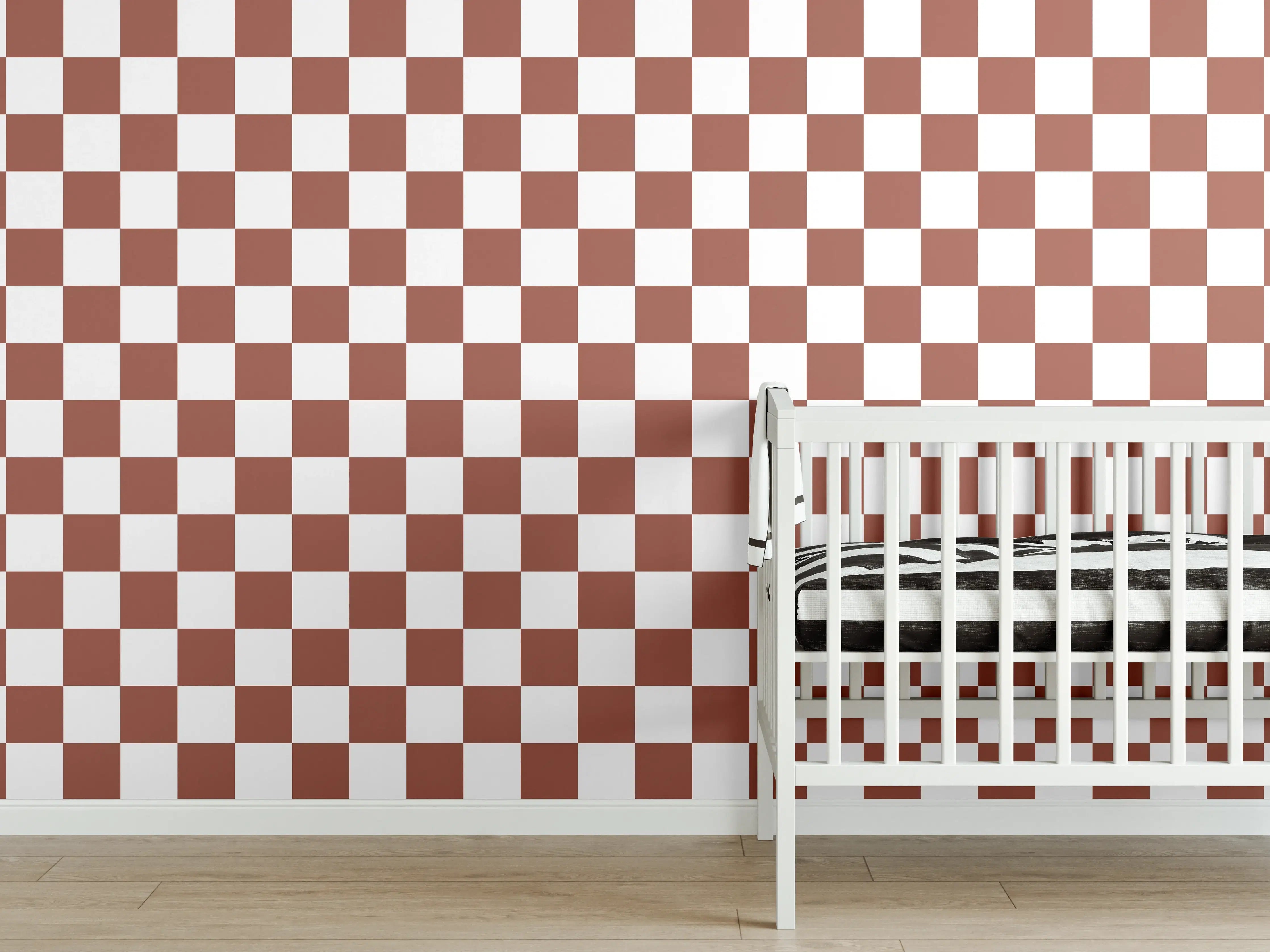 Babyzimmer Wandgestaltung - Retro-Ruggine-Design