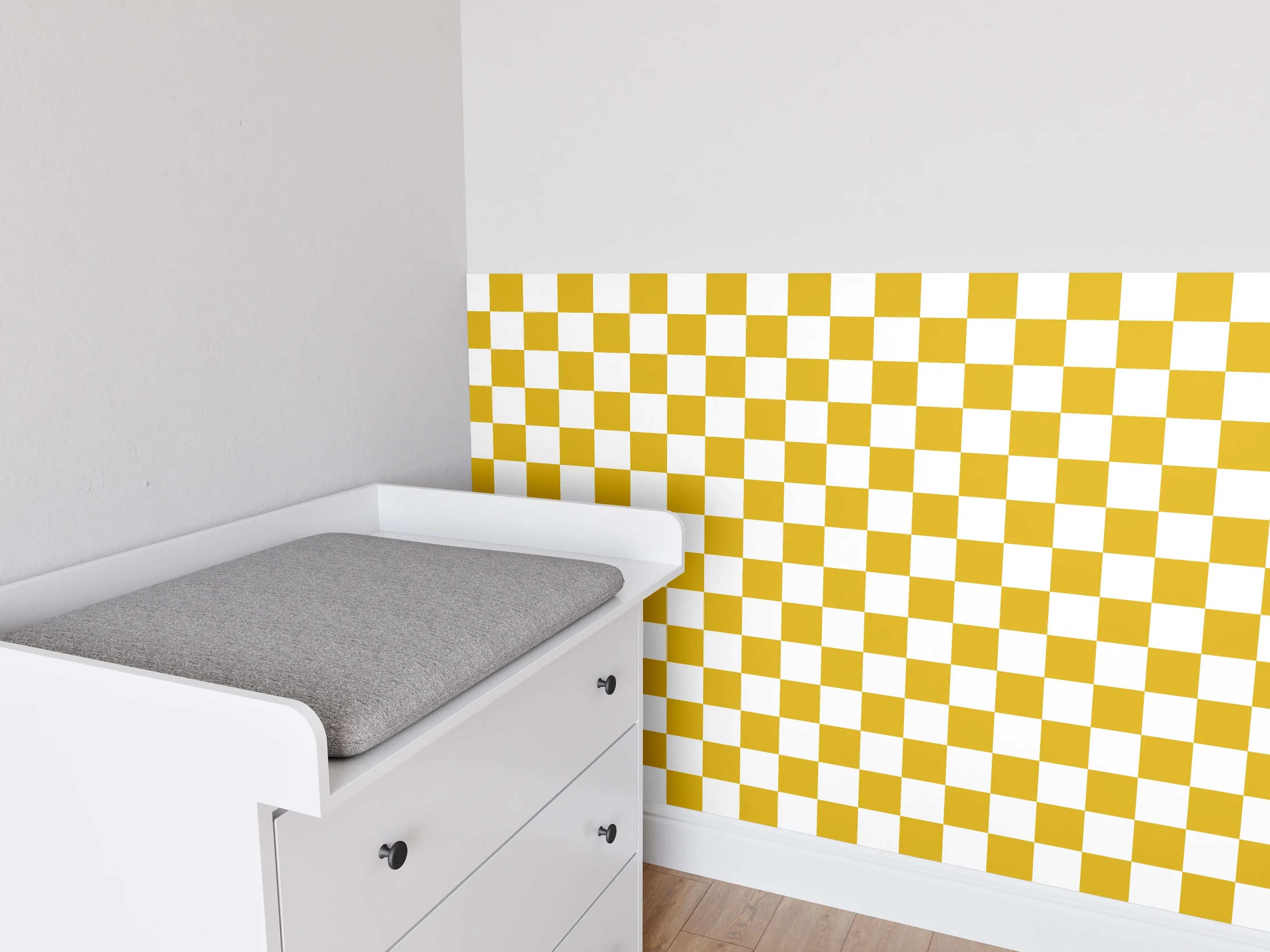 Babyzimmer Wandgestaltung - Retro Senape-Design für stilvolles Zuhause