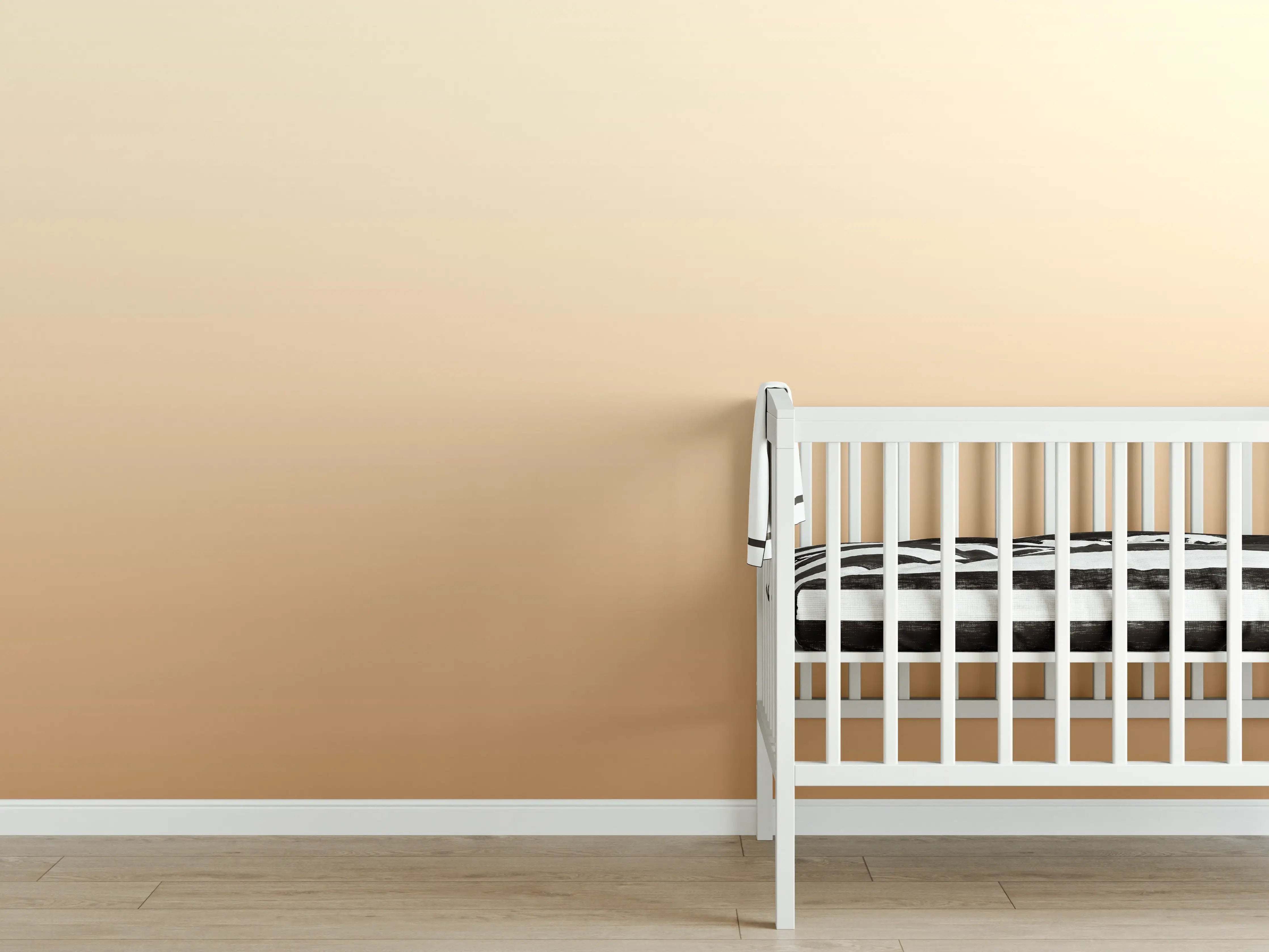 Babyzimmer Wandgestaltung - Rosa Farbverlauf