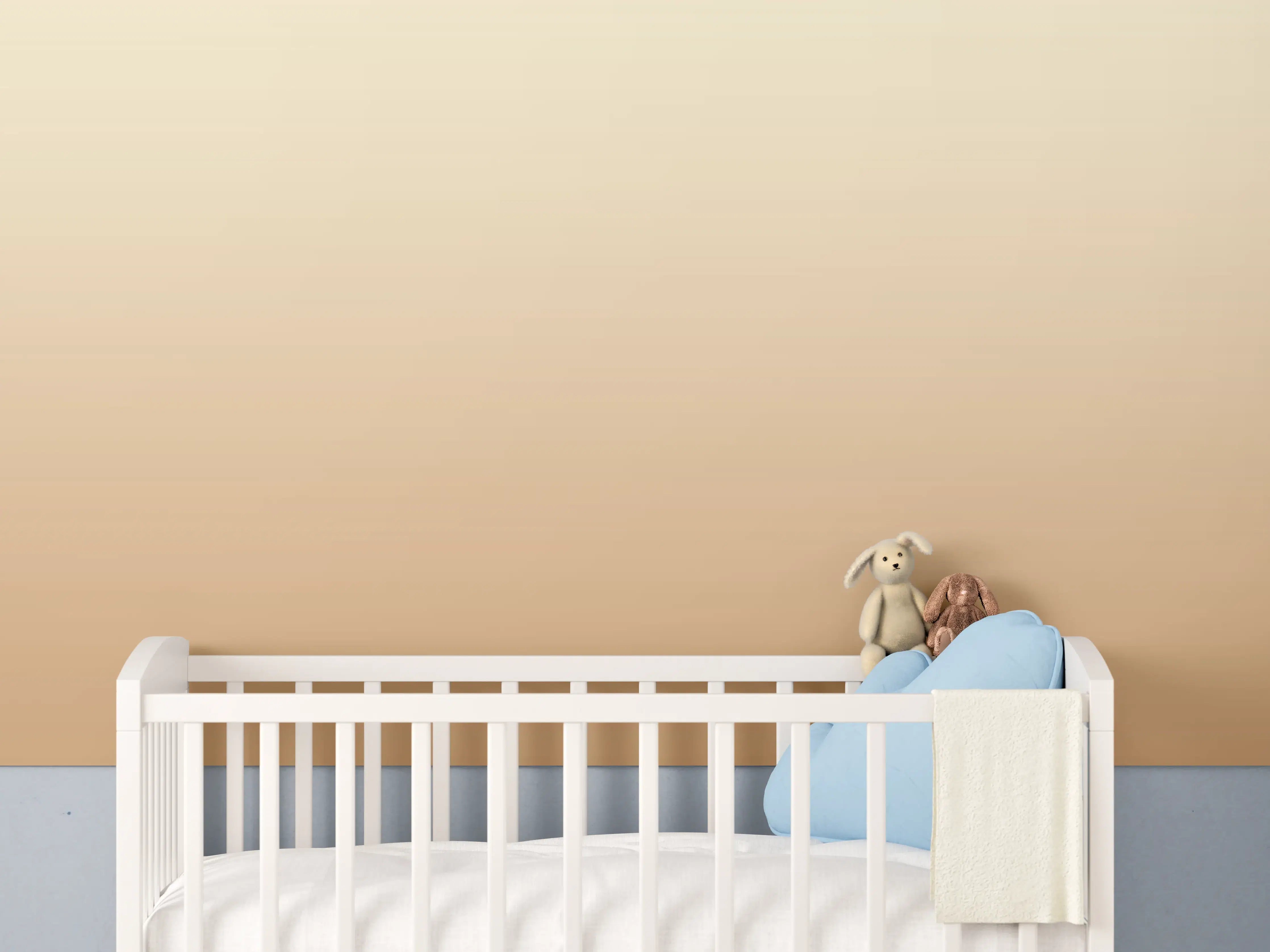 Babyzimmer Wandgestaltung - Rosa Farbverlauf
