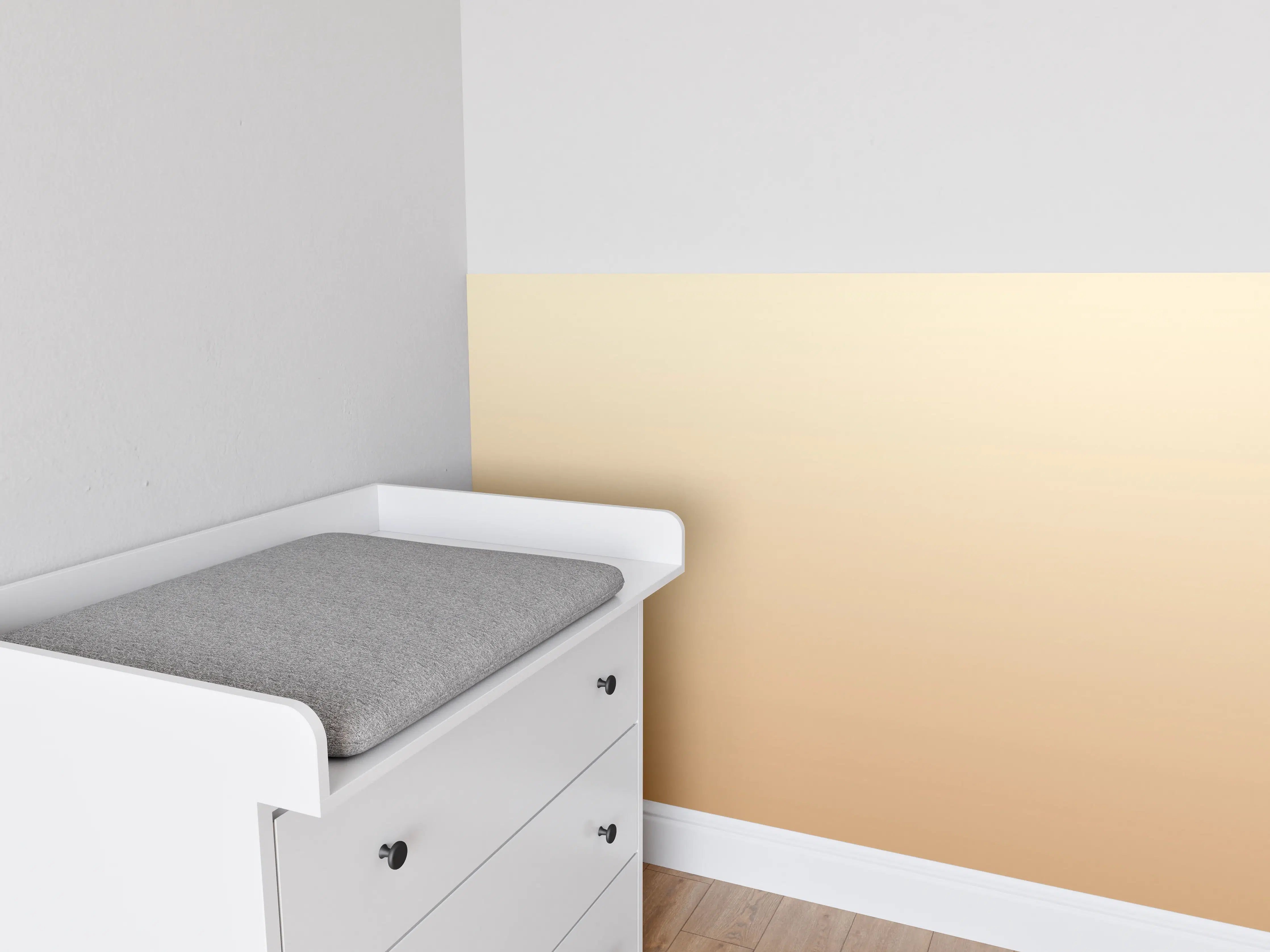 Babyzimmer Wandgestaltung - Rosa Farbverlauf