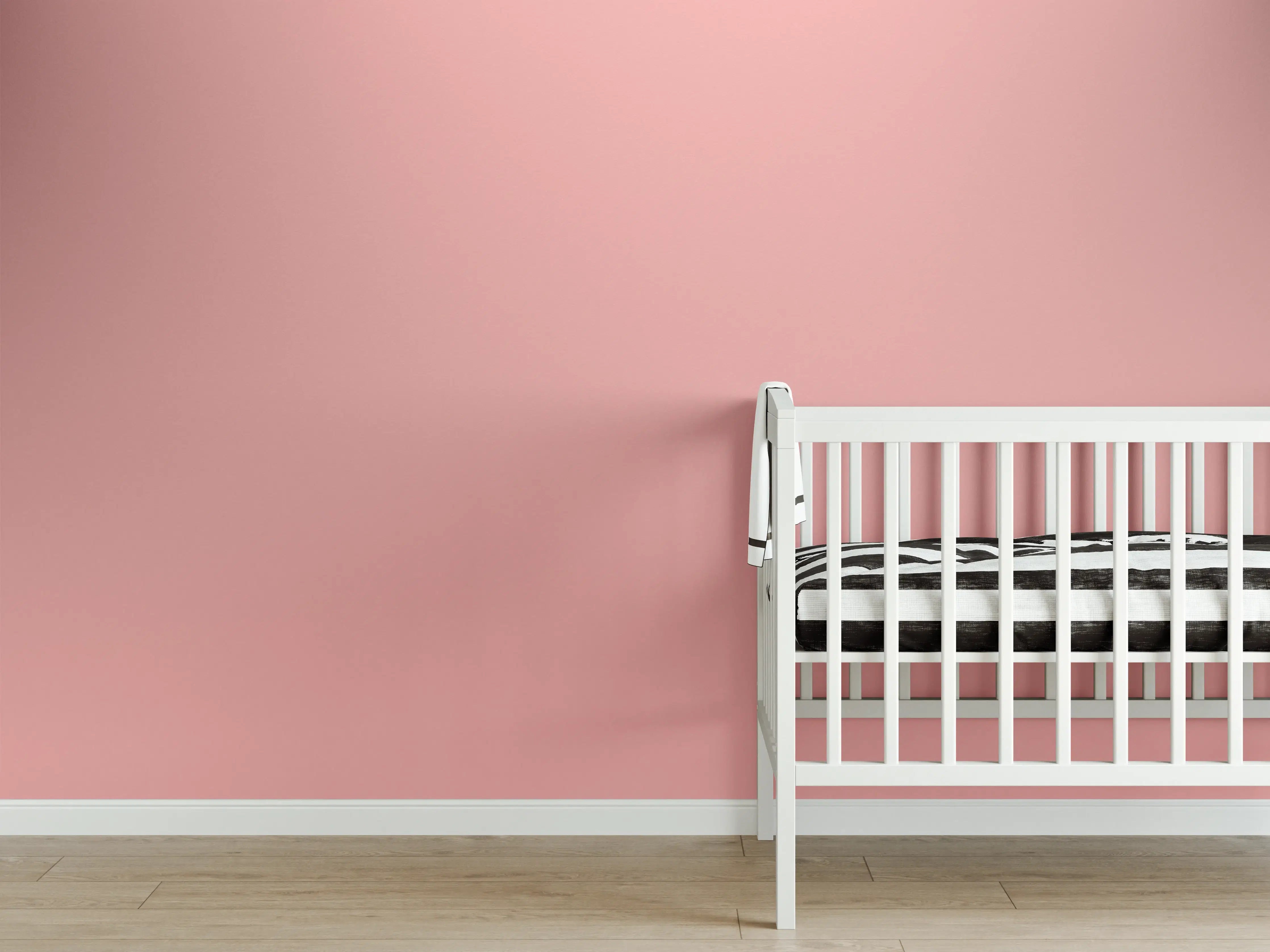 Babyzimmer Wandgestaltung - Rosa Oberfläche - Papiertextur