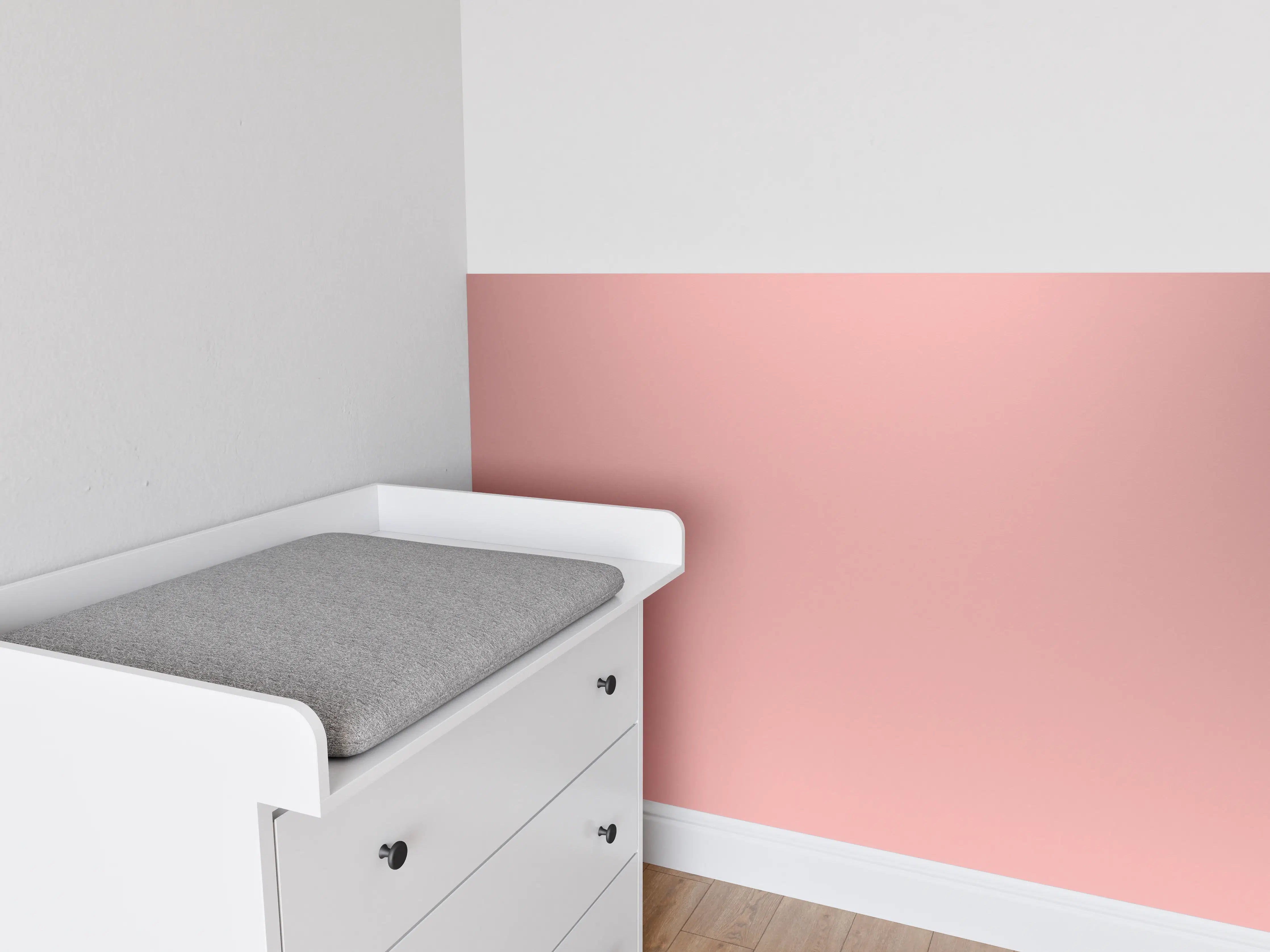 Babyzimmer Wandgestaltung - Rosa Oberfläche - Papiertextur