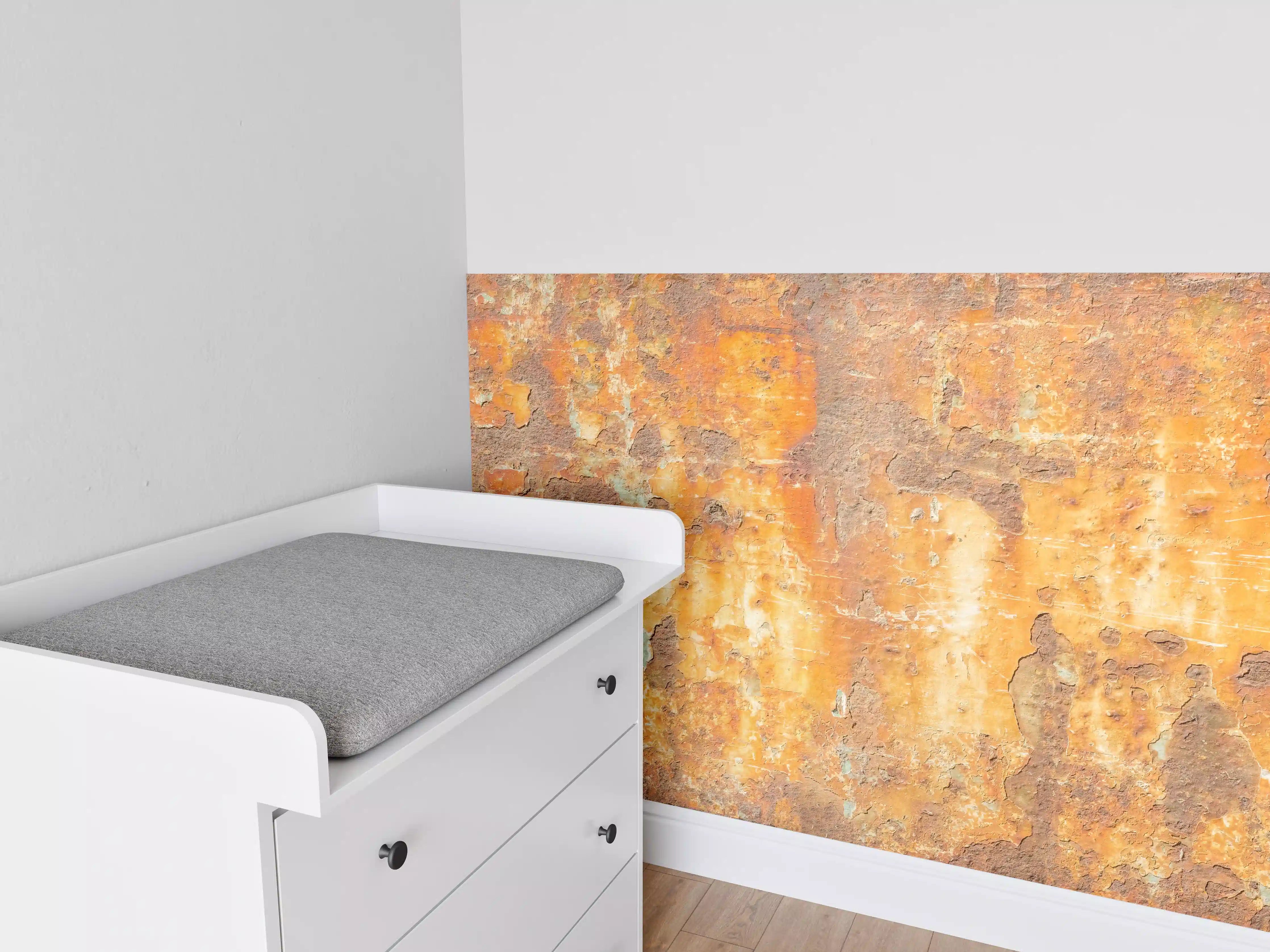 Babyzimmer Wandgestaltung - Rostige Betonwand