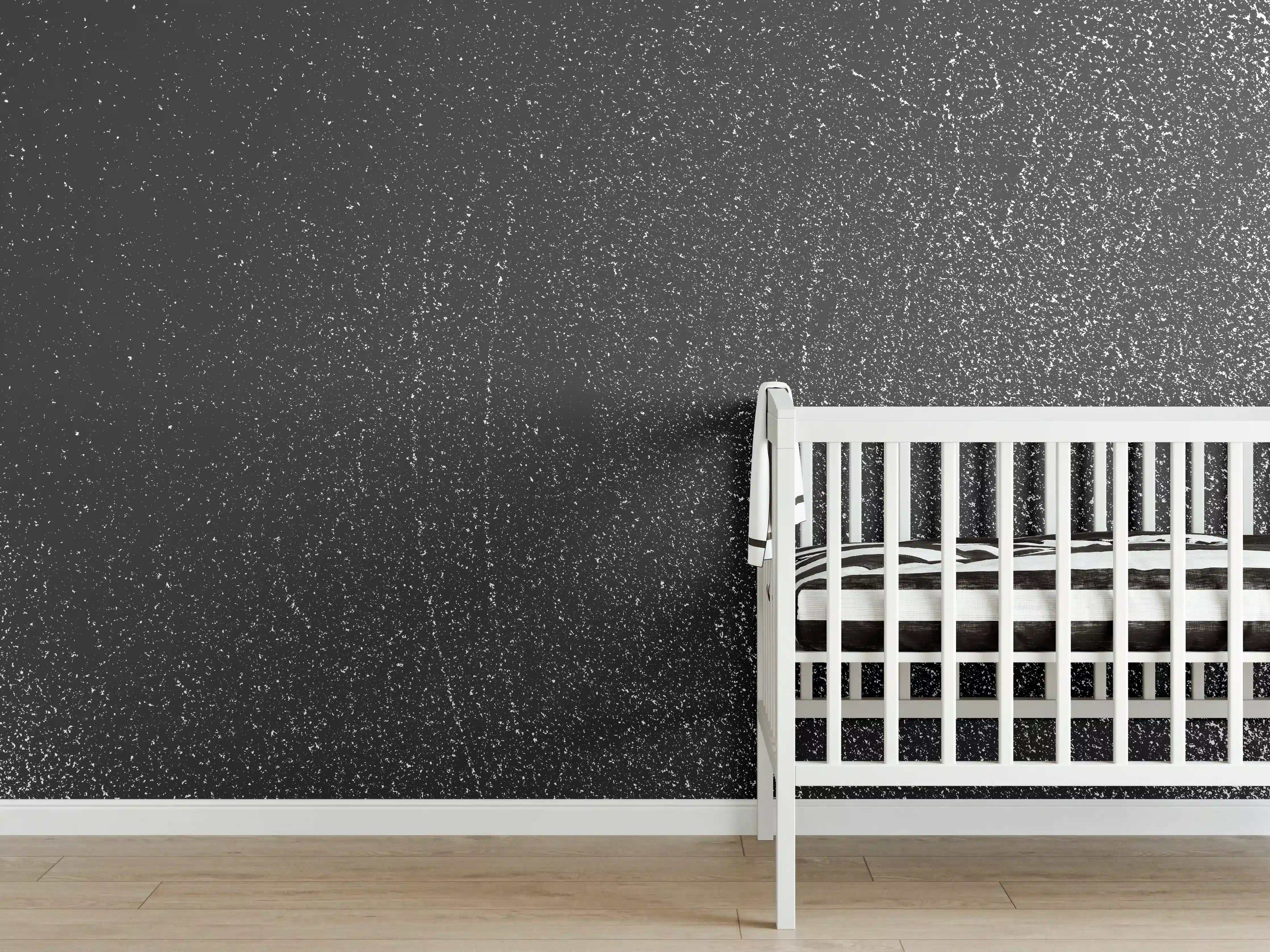 Babyzimmer Wandgestaltung - Rostige Metall-Vektorstruktur