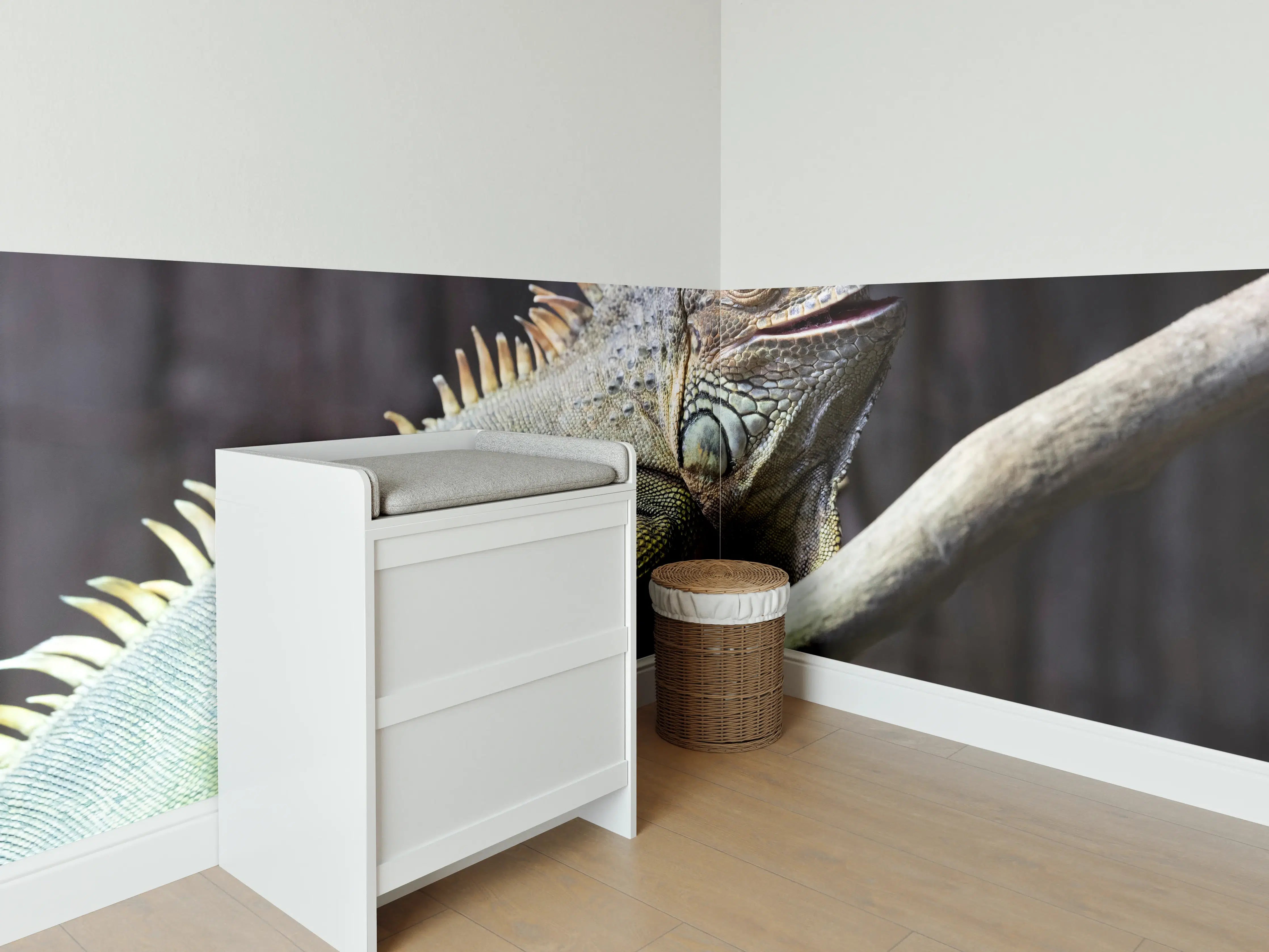 Babyzimmer Wandgestaltung - Ruhender Leguan