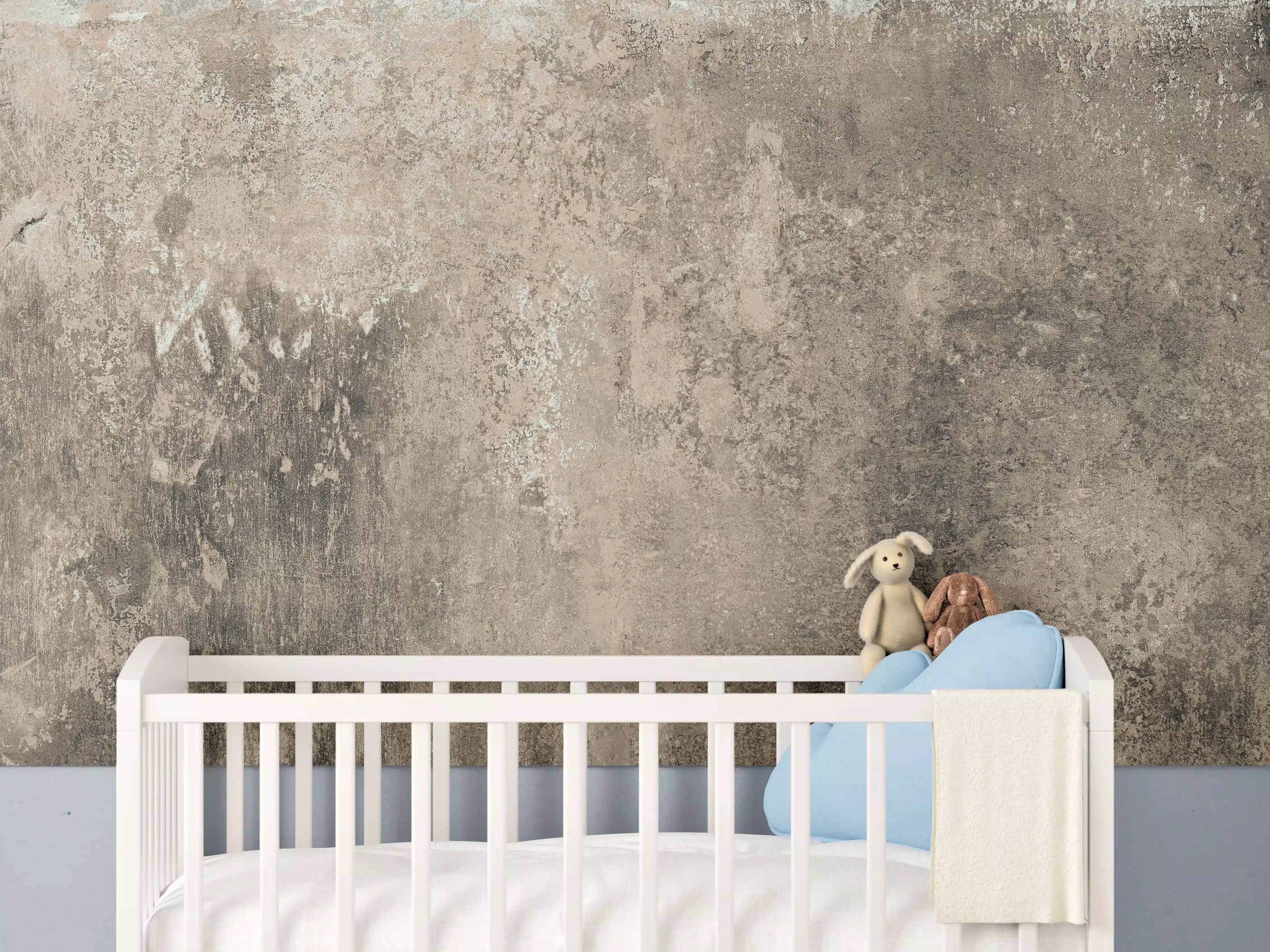Babyzimmer Wandgestaltung - Rustikale Marmor Textur - Naturstein