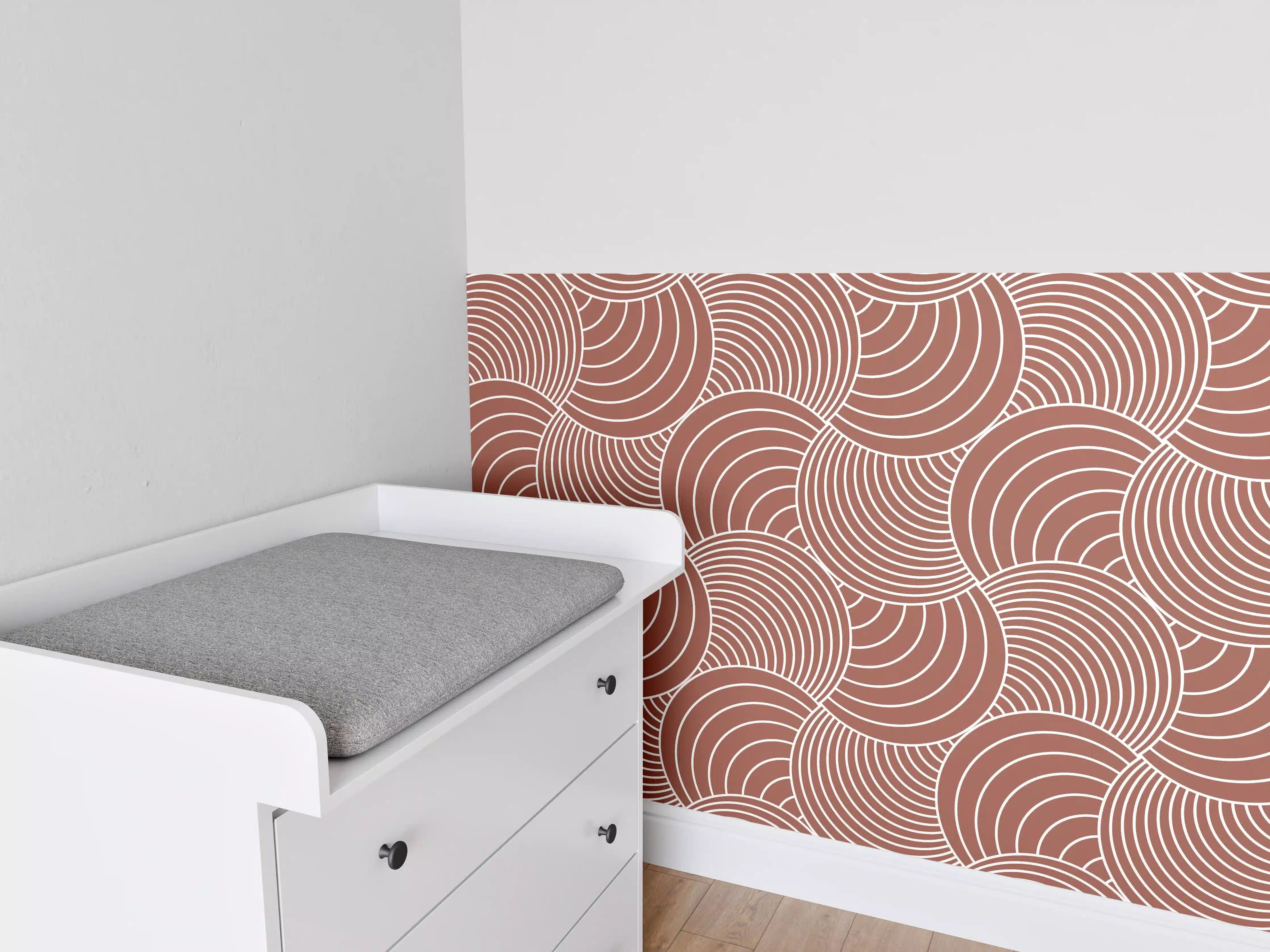 Babyzimmer Wandgestaltung - Rustikale Metall-Textur für deine Raumgestaltung