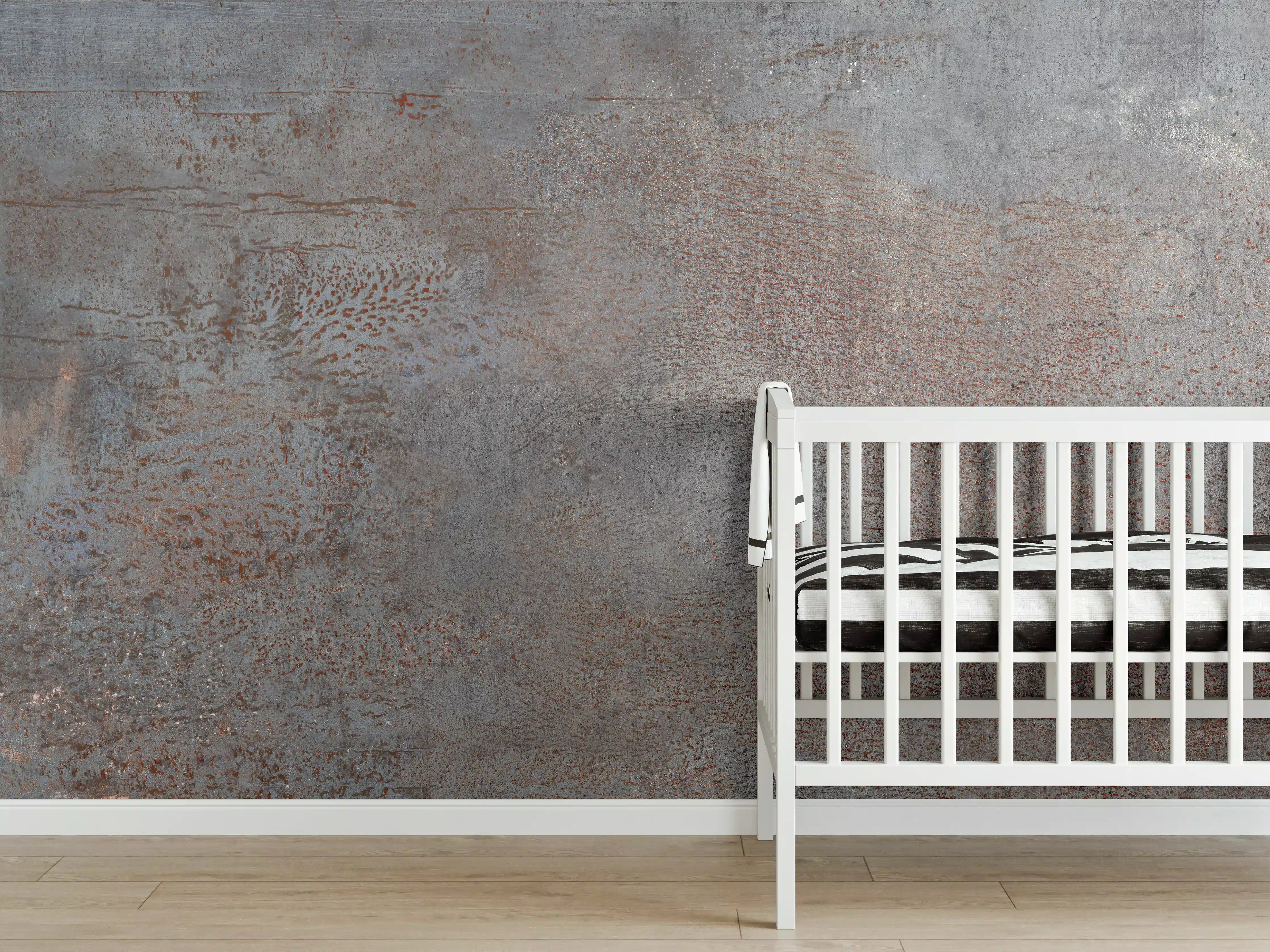 Babyzimmer Wandgestaltung - Rustikaler Marmor