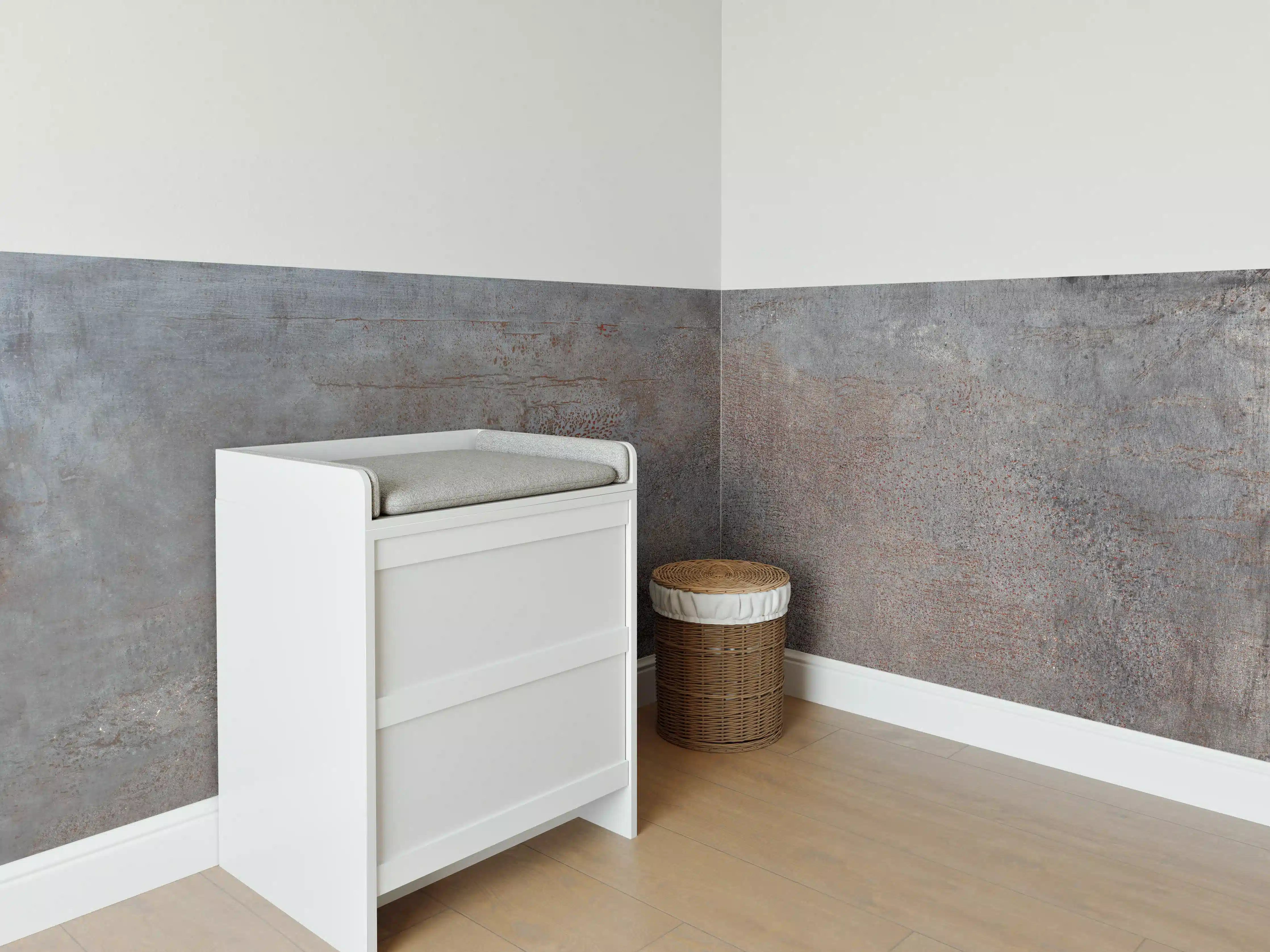 Babyzimmer Wandgestaltung - Rustikaler Marmor