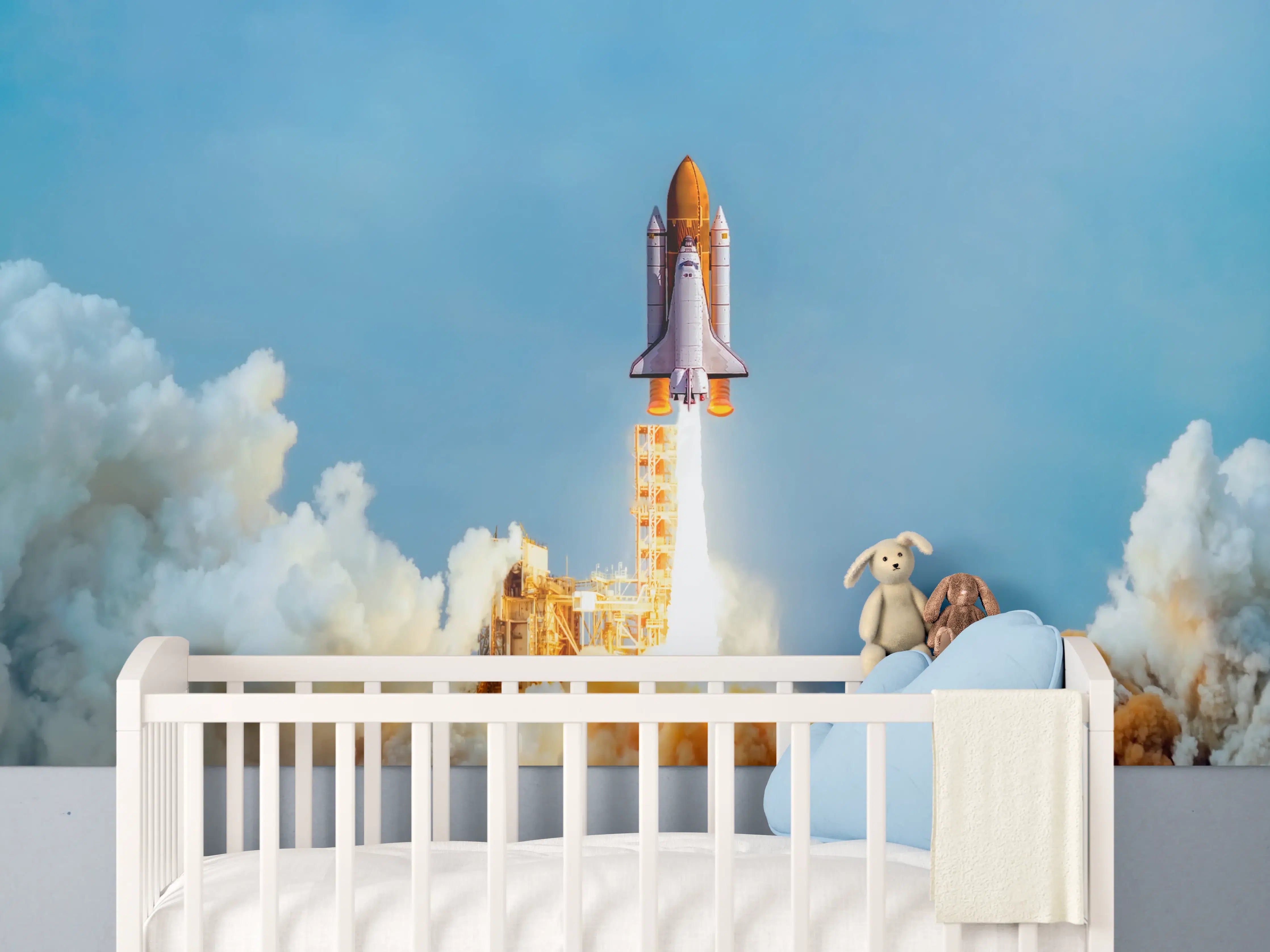 Babyzimmer Wandgestaltung - STS-135 Atlantis-Start