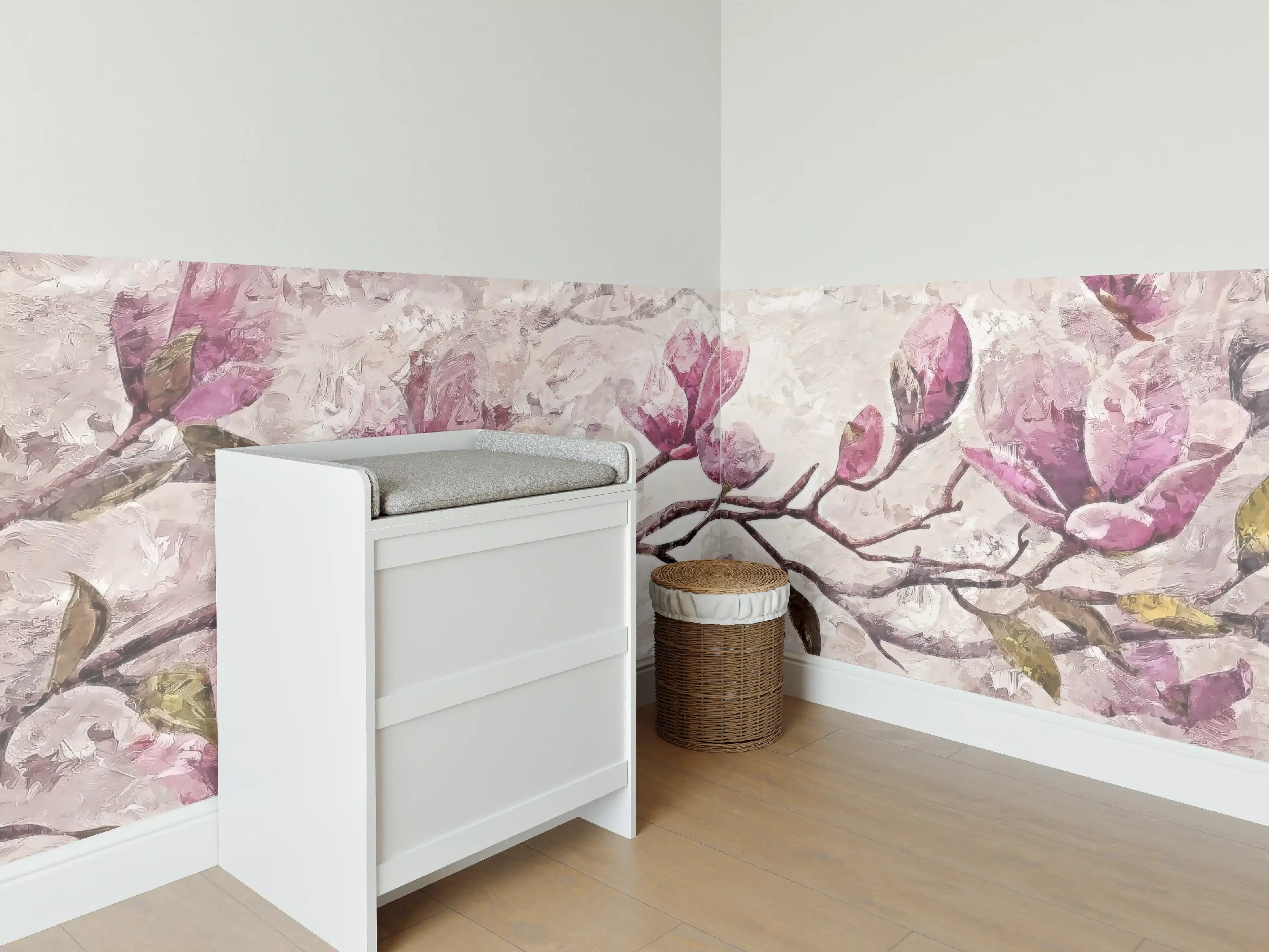 Babyzimmer Wandgestaltung - Sakura Baum - Gemälde