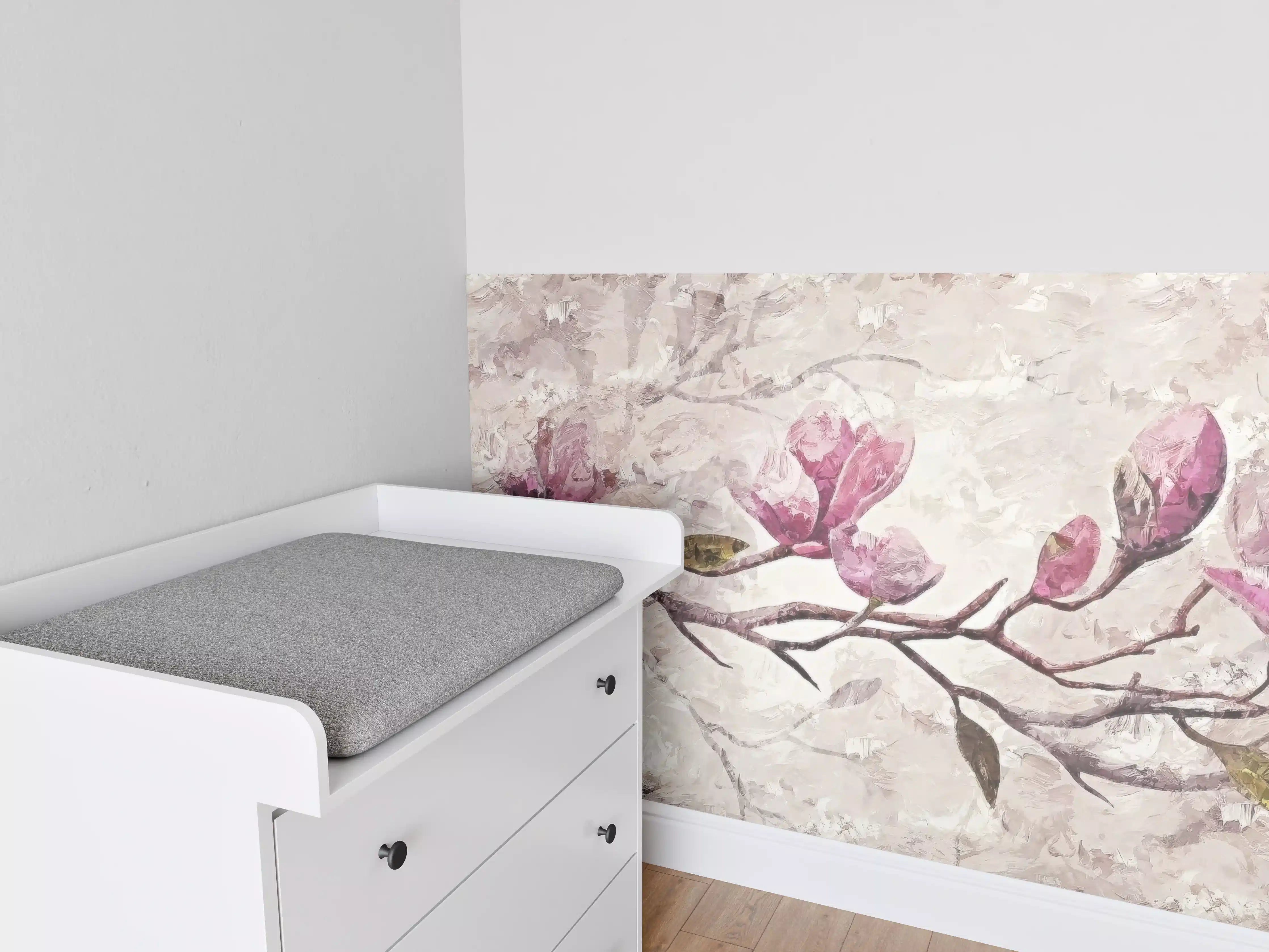Babyzimmer Wandgestaltung - Sakura Baum - Gemälde