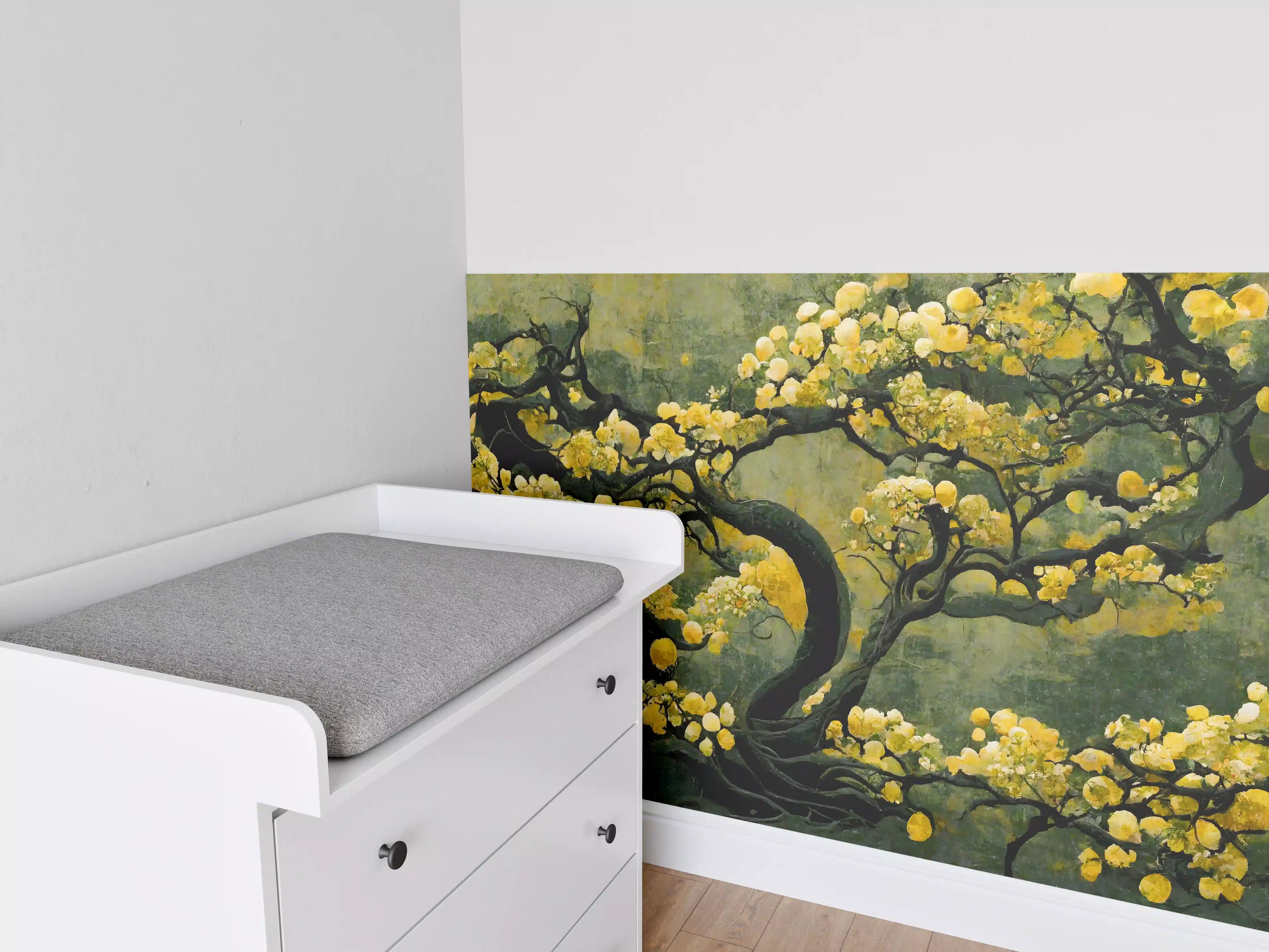Babyzimmer Wandgestaltung - Sakura Baum - Japan