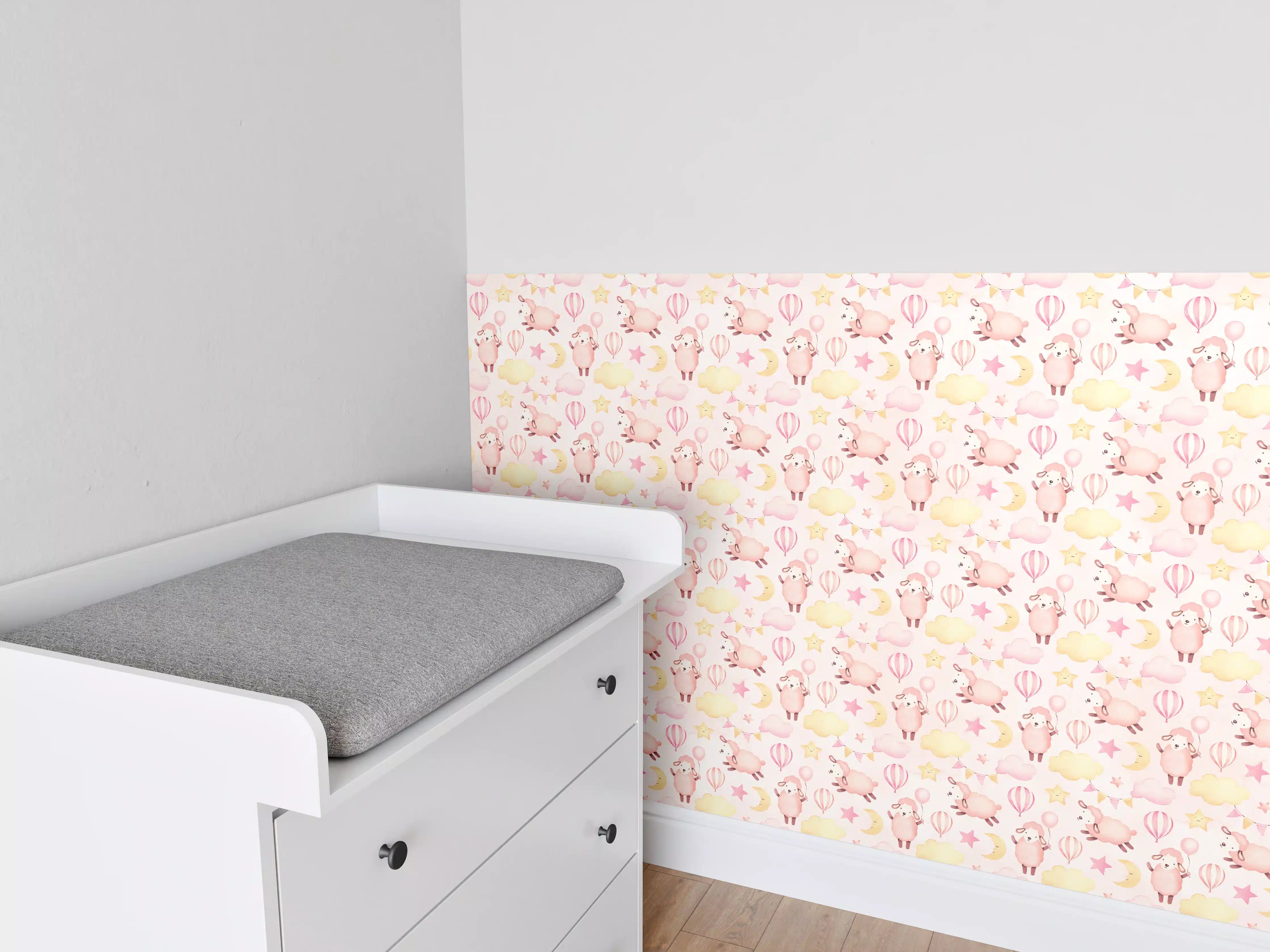 Babyzimmer Wandgestaltung - Sanfte Babywinkel mit Pastellfarben