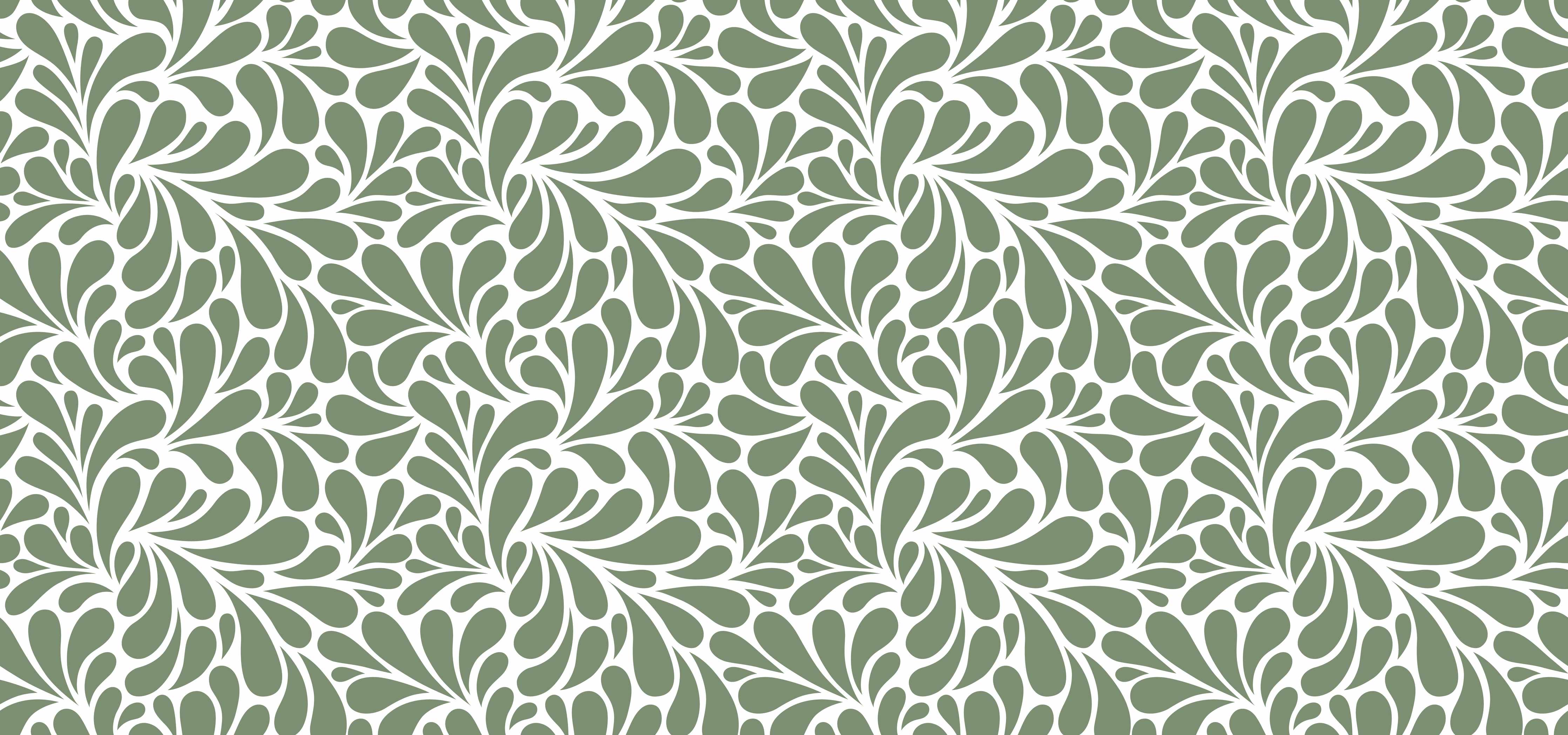 Babyzimmer Wandgestaltung-Sanfte Grüntöne mit floraler Musterarbeit