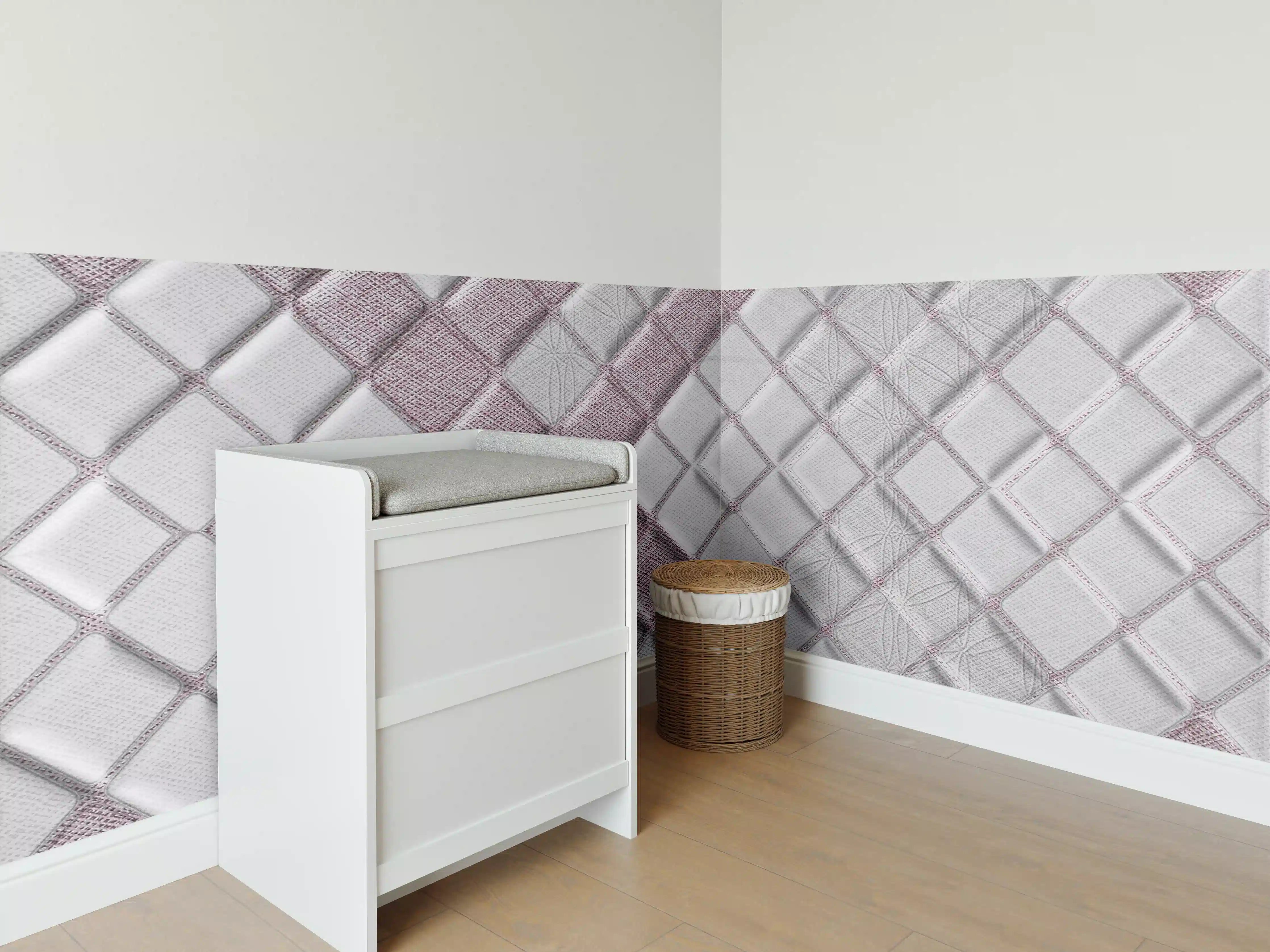 Babyzimmer Wandgestaltung - Sanfte Pastell-Mosaikfliesen