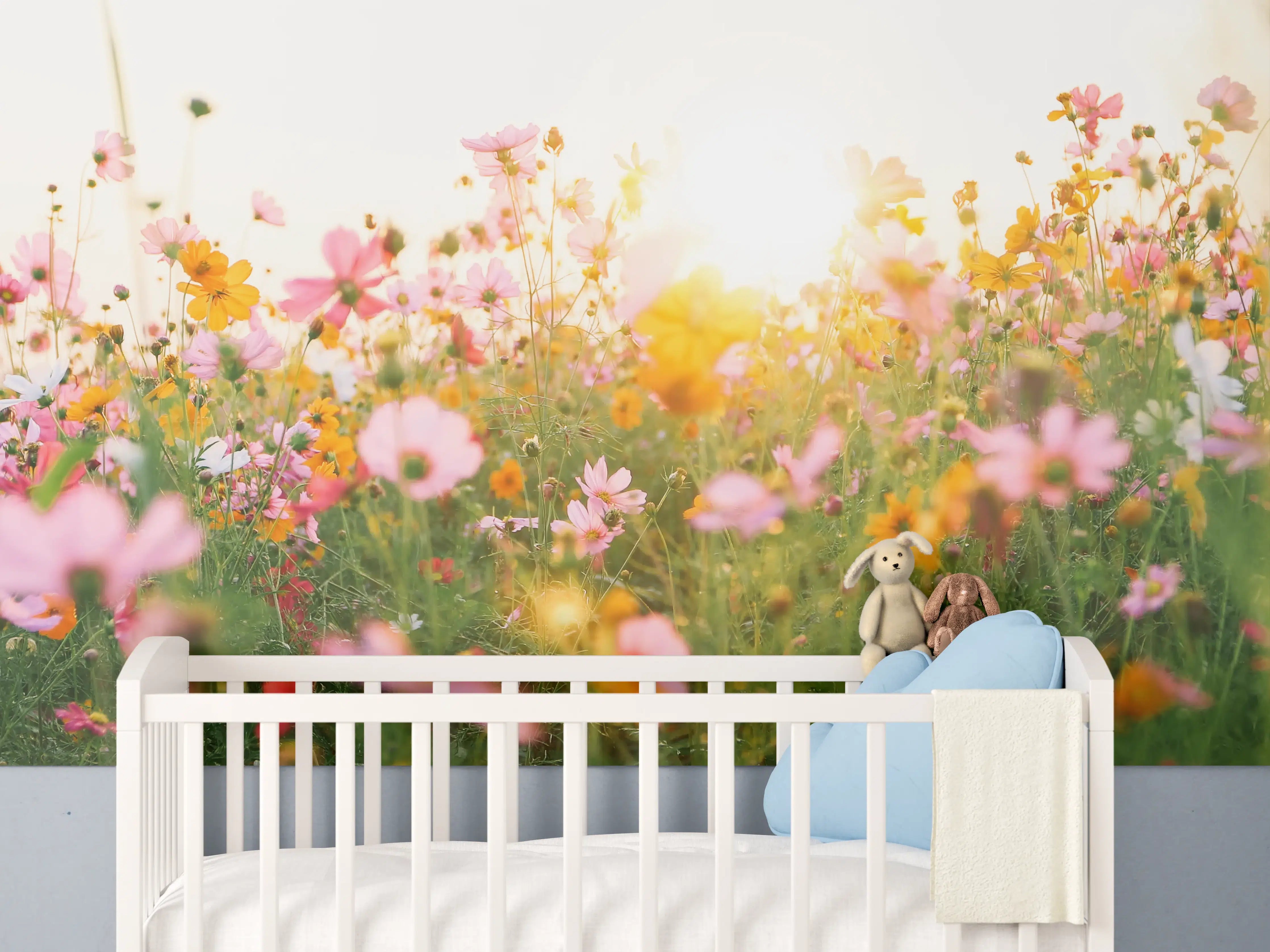 Babyzimmer Wandgestaltung - Sanftes Grau bei Morgendämmerung