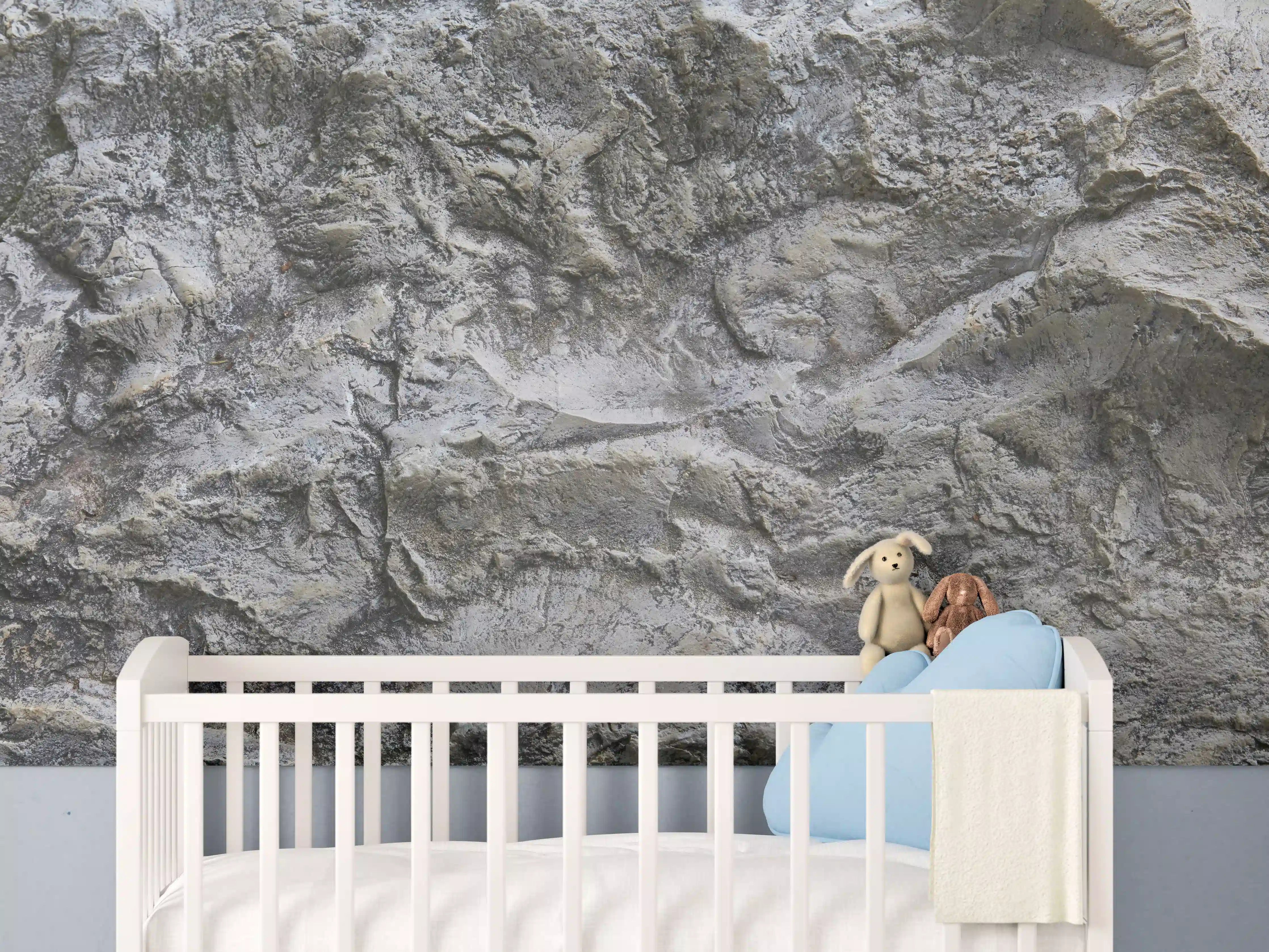 Babyzimmer Wandgestaltung - Schöne Felsstruktur - Granit