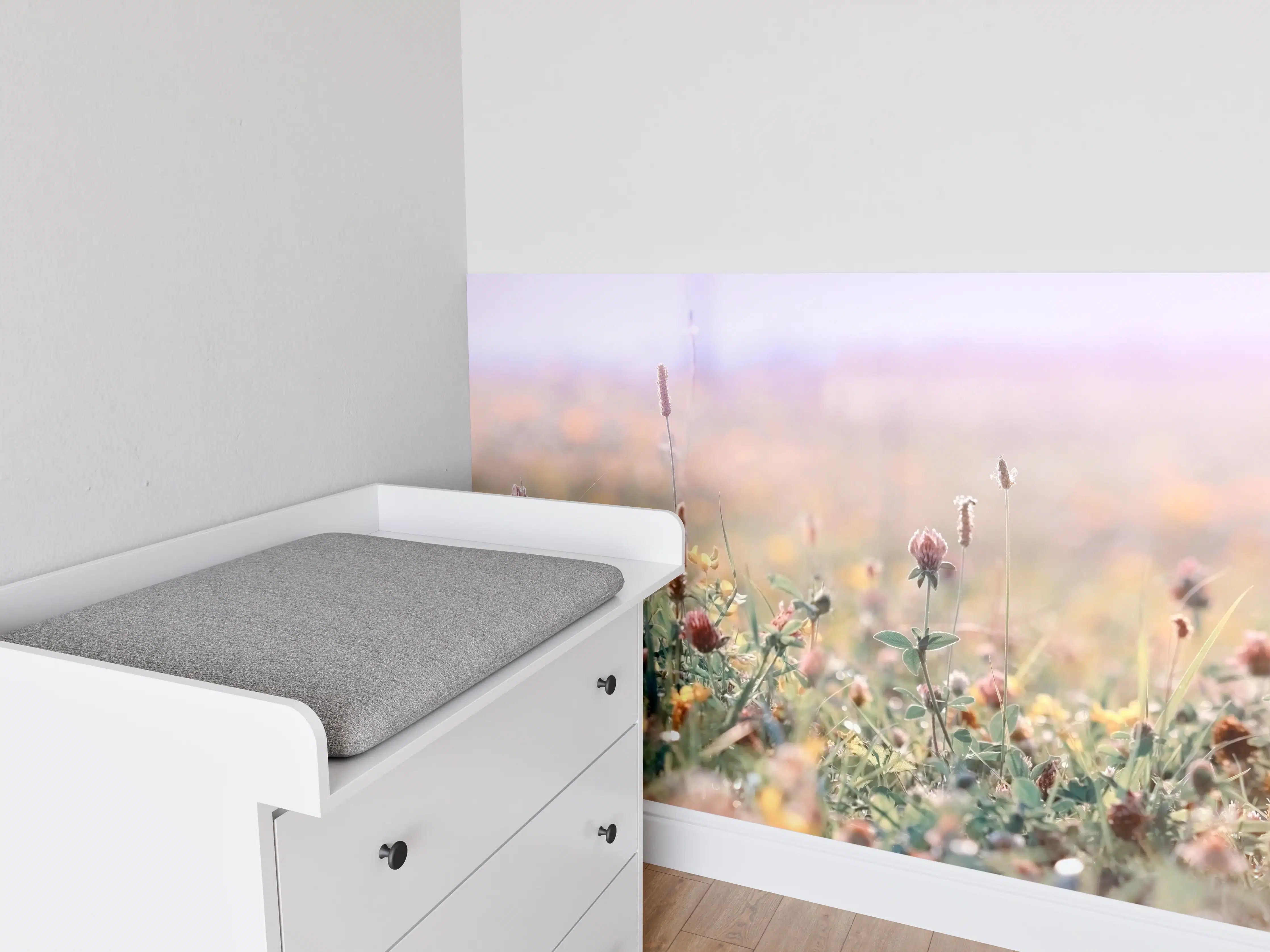 Babyzimmer Wandgestaltung - Schöne Wiese