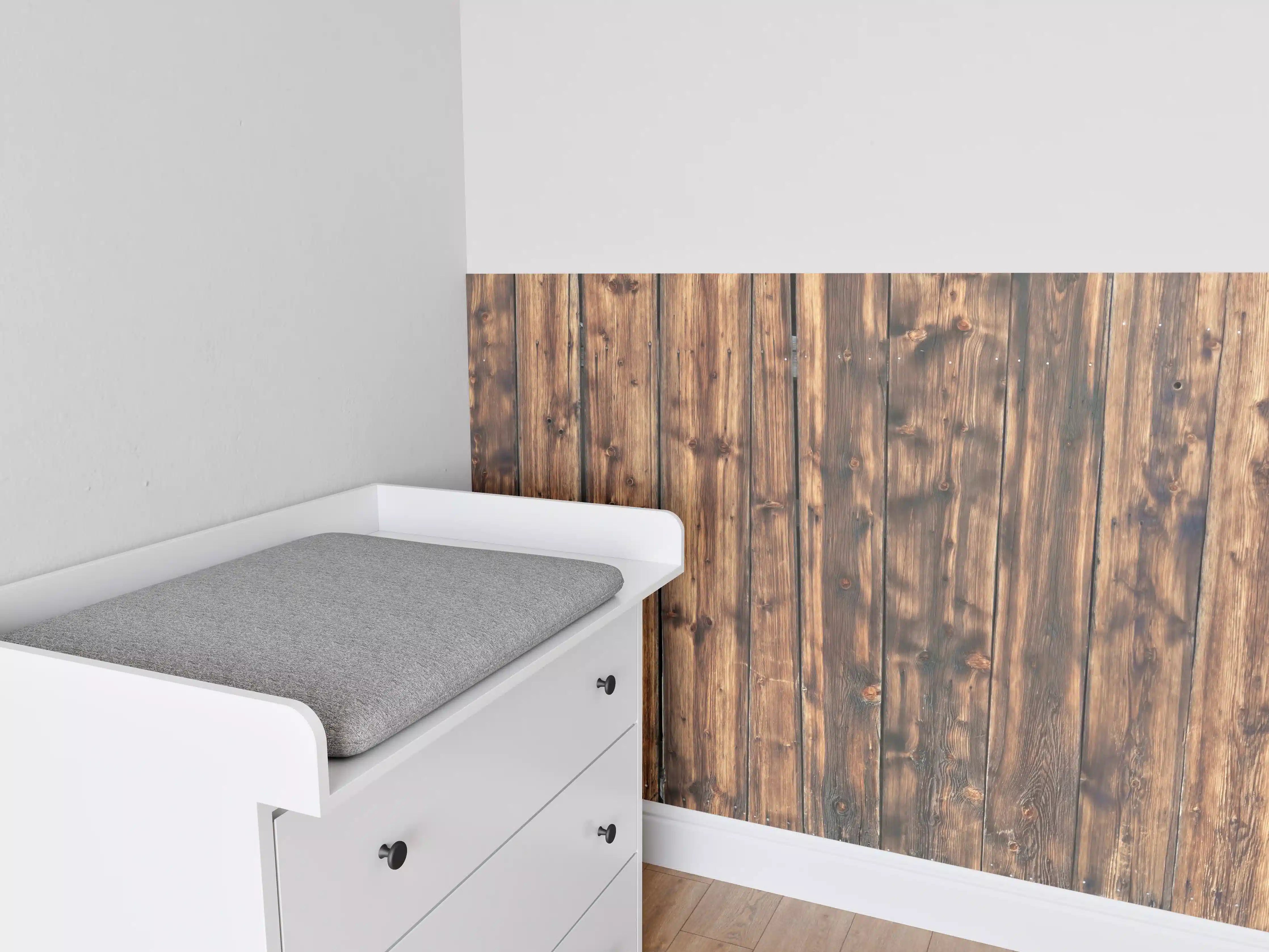 Babyzimmer Wandgestaltung - Schöne verwitterte Hüttenwand