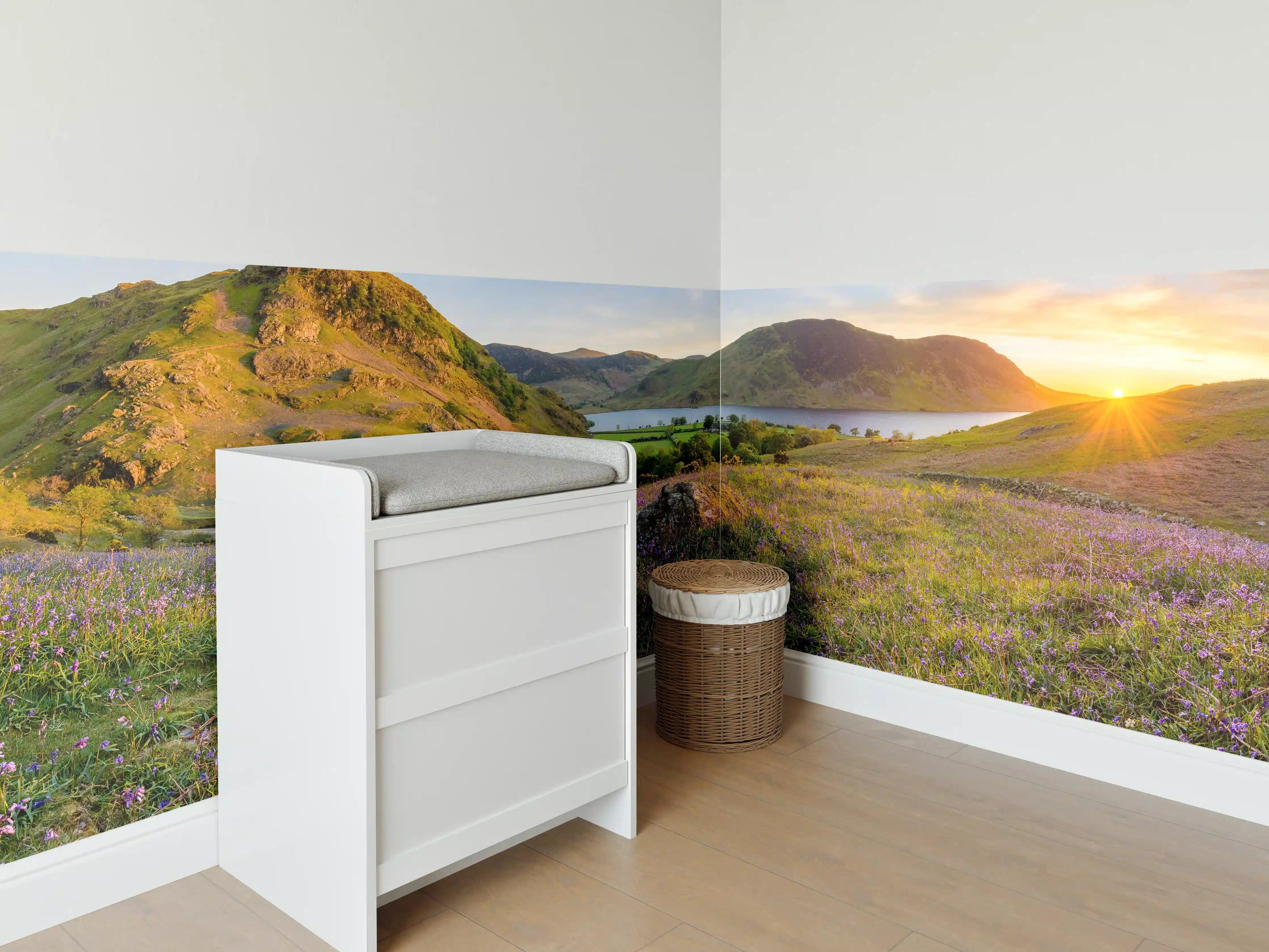 Babyzimmer Wandgestaltung - Schöner Sonnenuntergang bei Rannerdale Knots