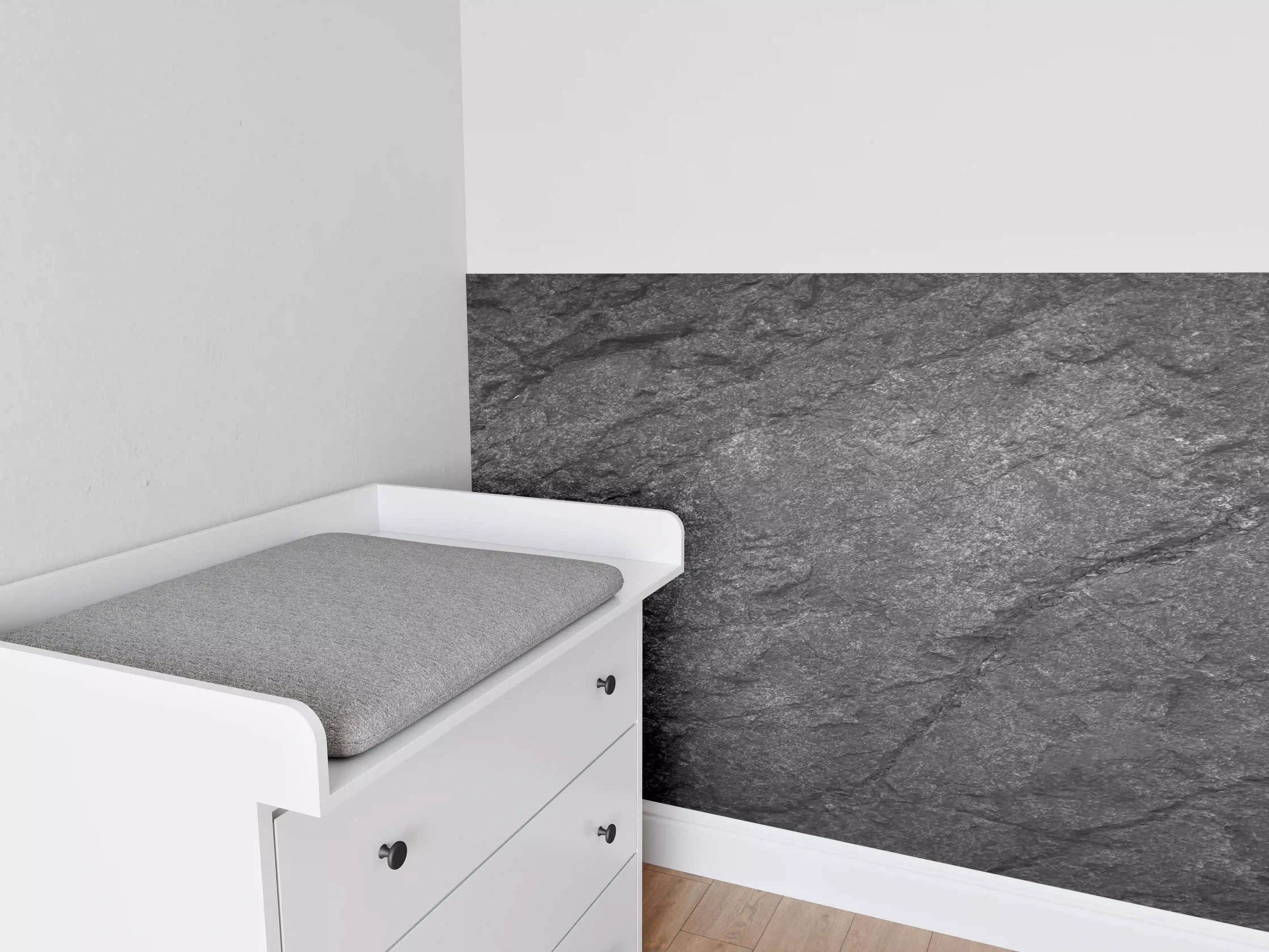 Babyzimmer Wandgestaltung - Schwarze Schieferplatte