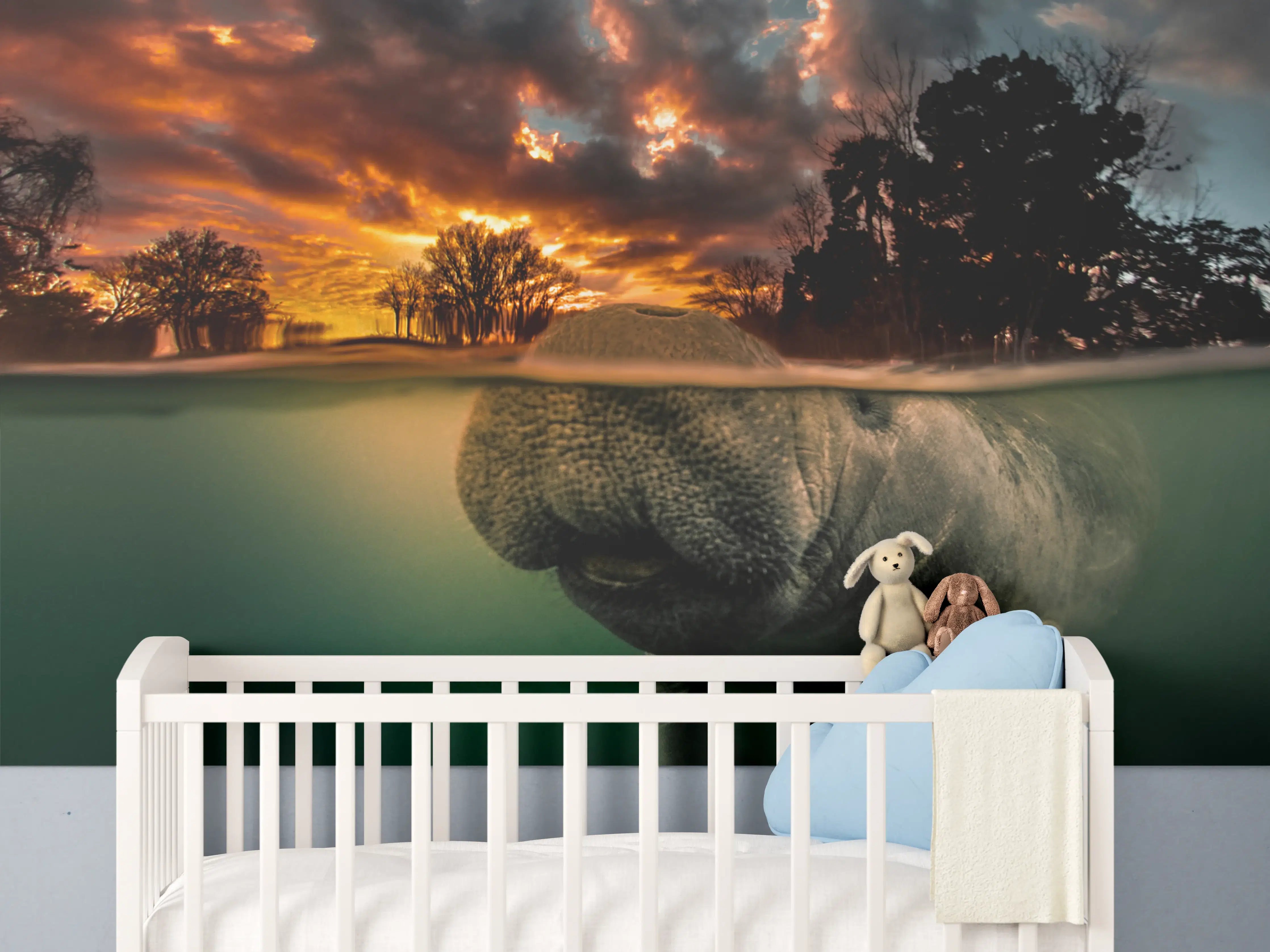 Babyzimmer Wandgestaltung - Seekuh taucht in Florida auf