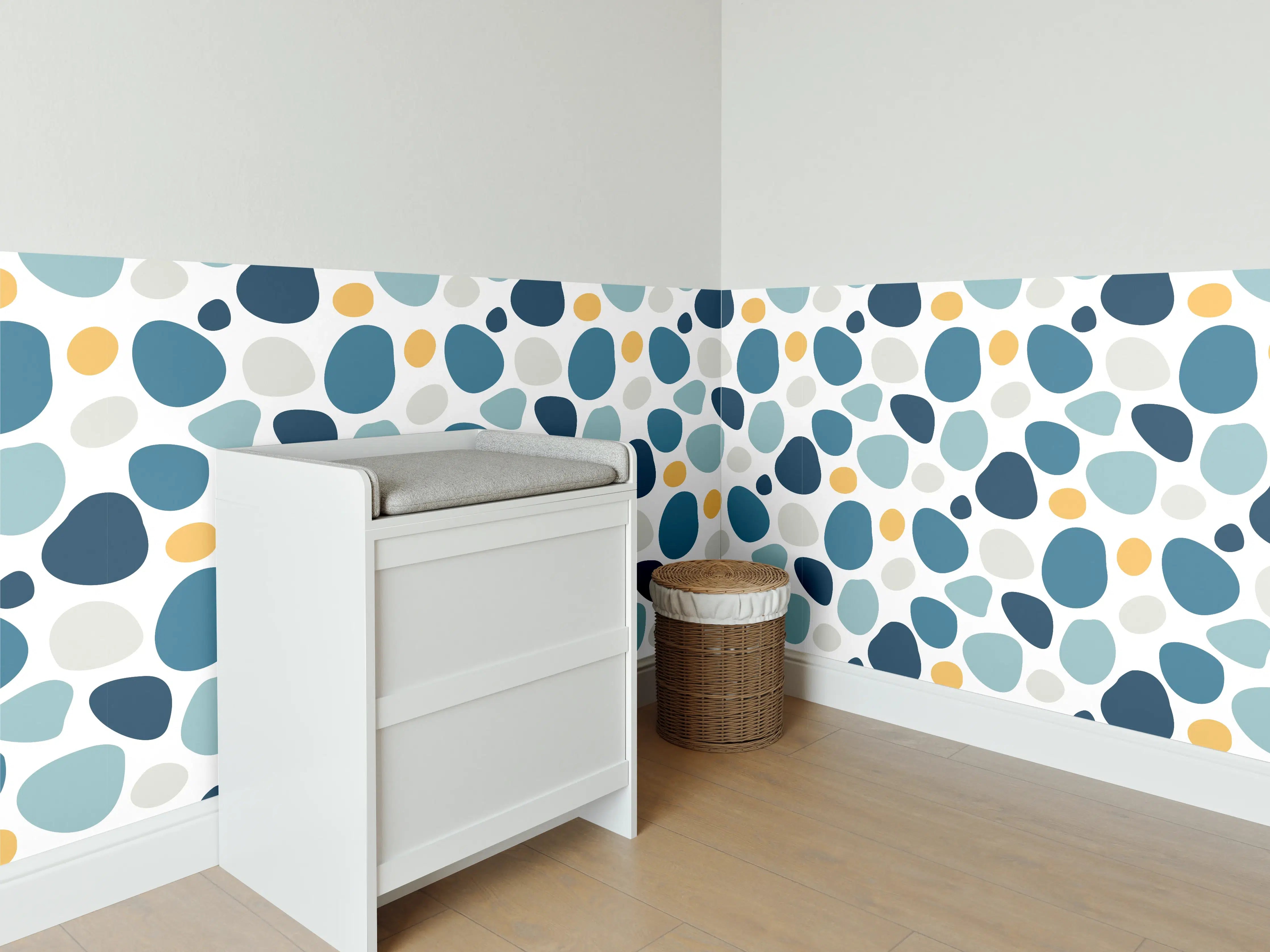 Babyzimmer Wandgestaltung - Skandinavisches Abstraktes Muster