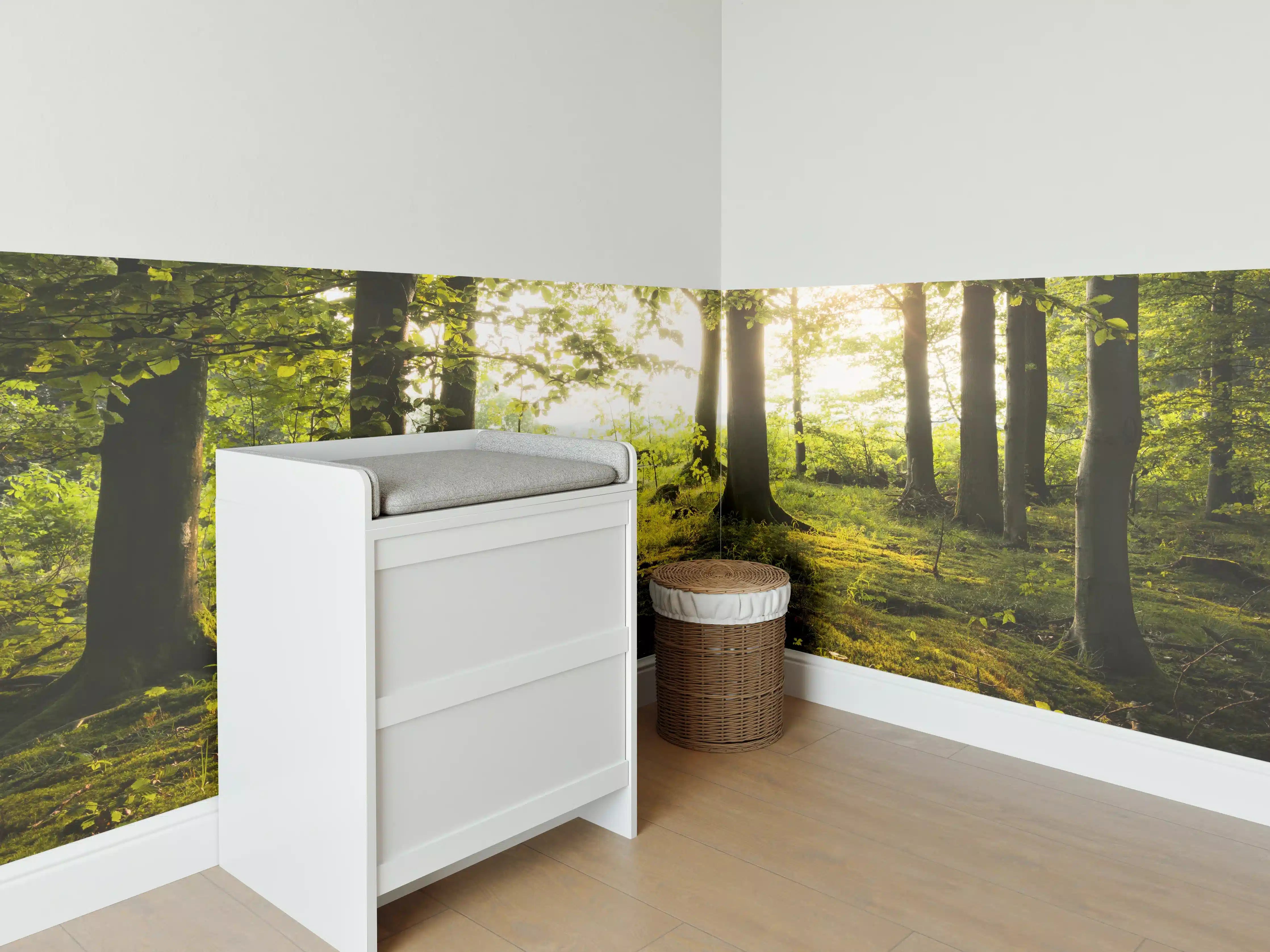 Babyzimmer Wandgestaltung - Sommer Wald